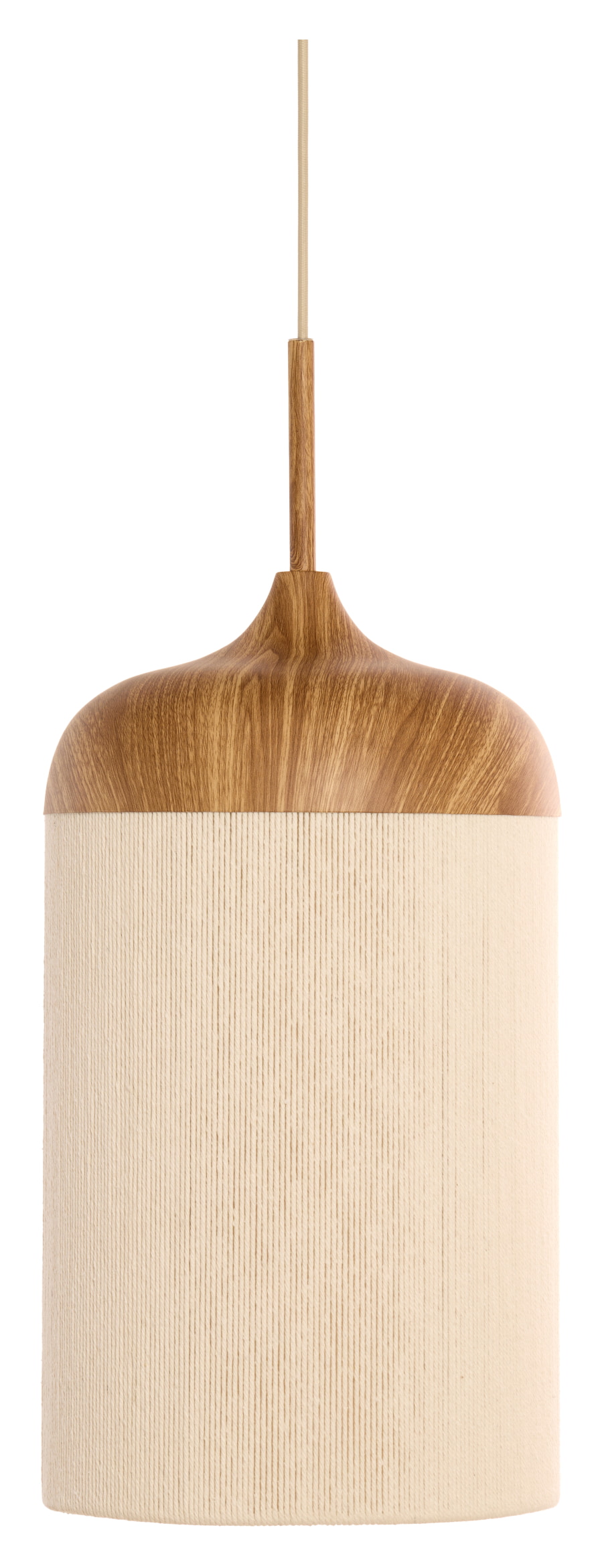 Light & Living Hanglamp 'Dania' Houtlook en touw, 22cm