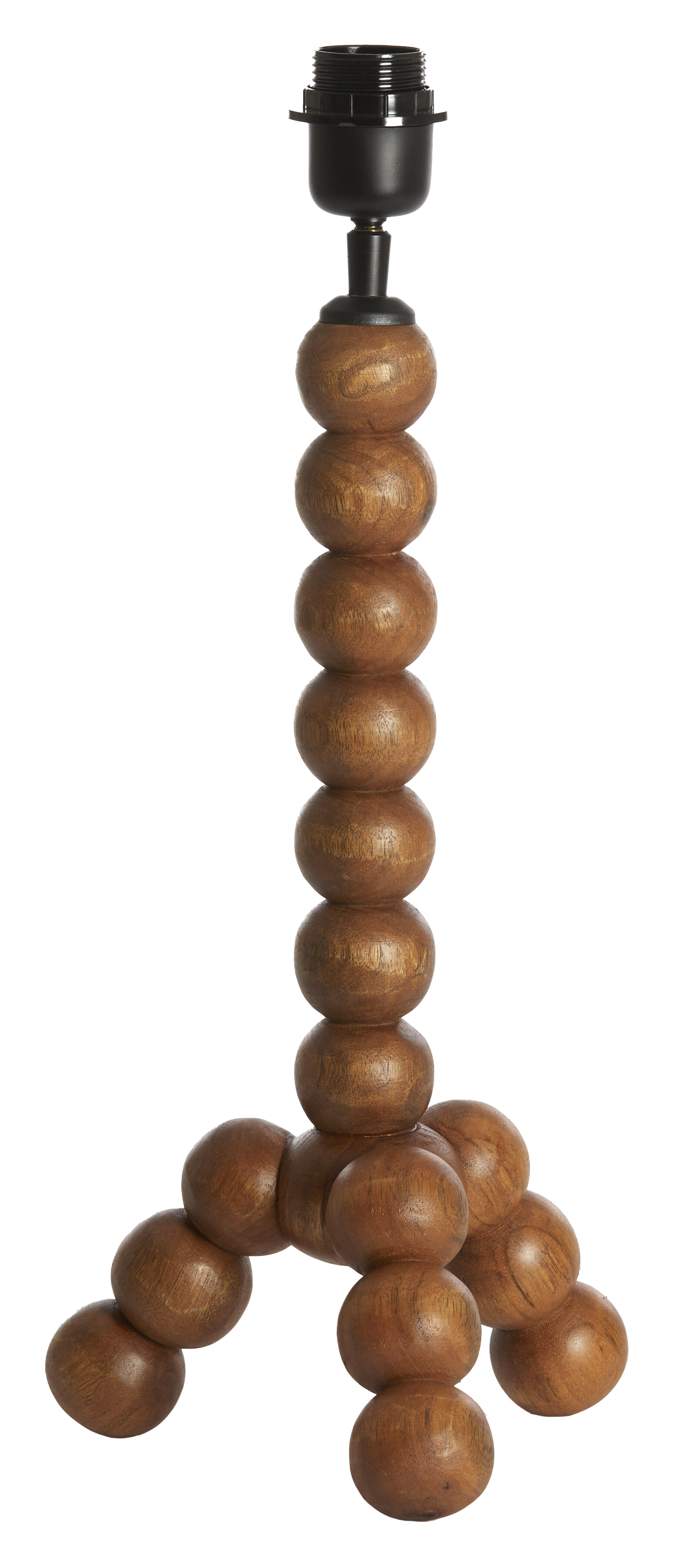 Light & Living Tafellamp Veglio Mangohout, 40cm - Bruin (excl. kap)