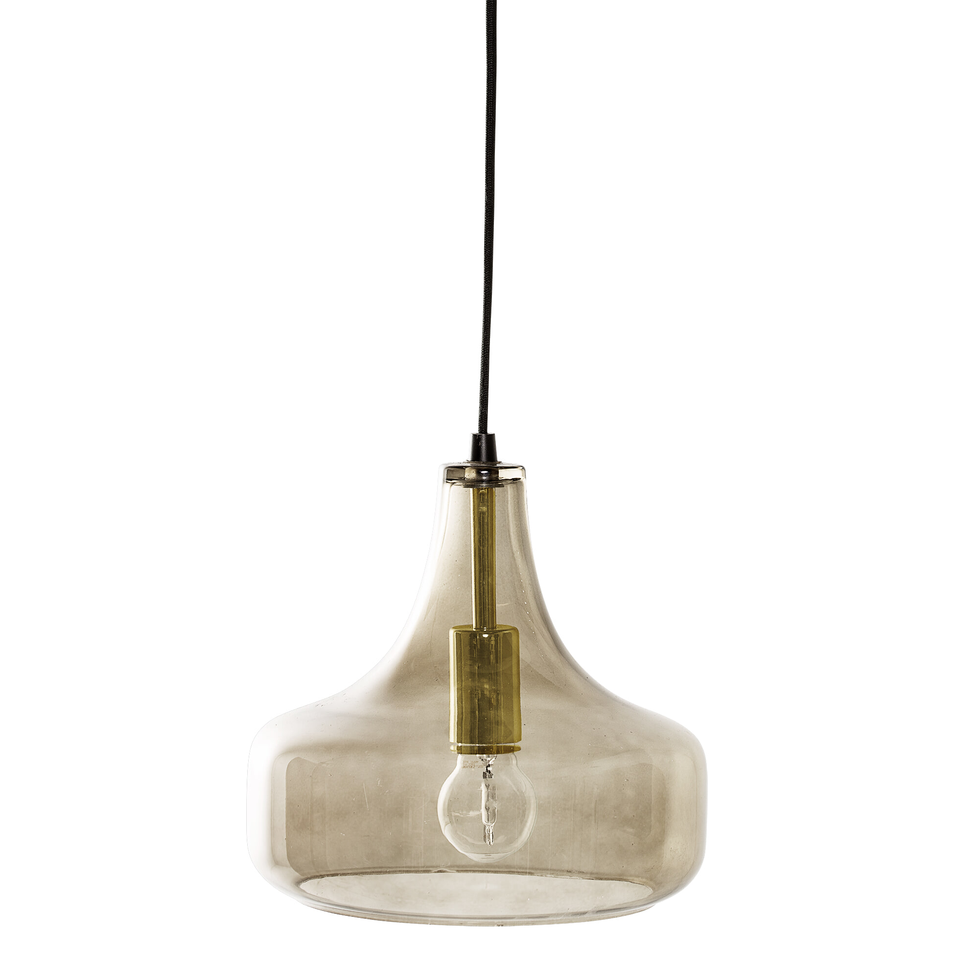 Bloomingville Hanglamp Yuser Glas - Bruin