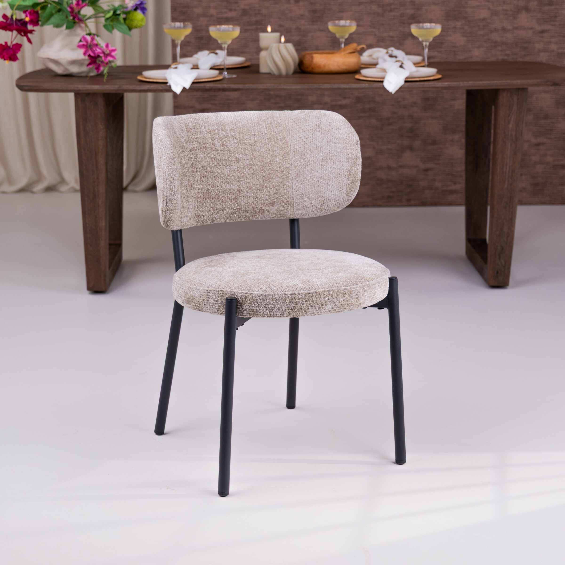 By-Boo Eetkamerstoel 'Oasis' Chenille