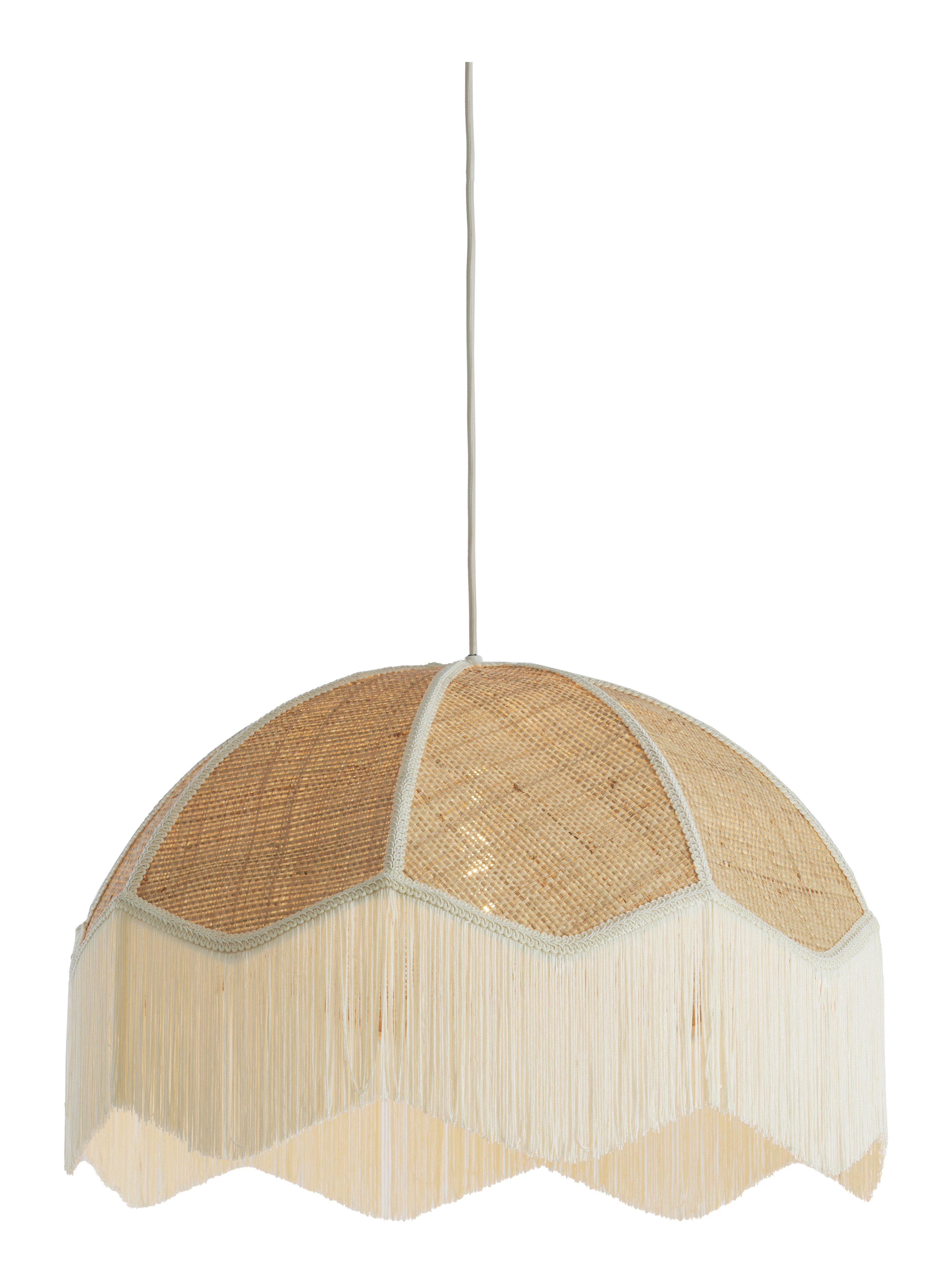 Light & Living Hanglamp 'Malacia' Raffia, 60cm, kleur Crème