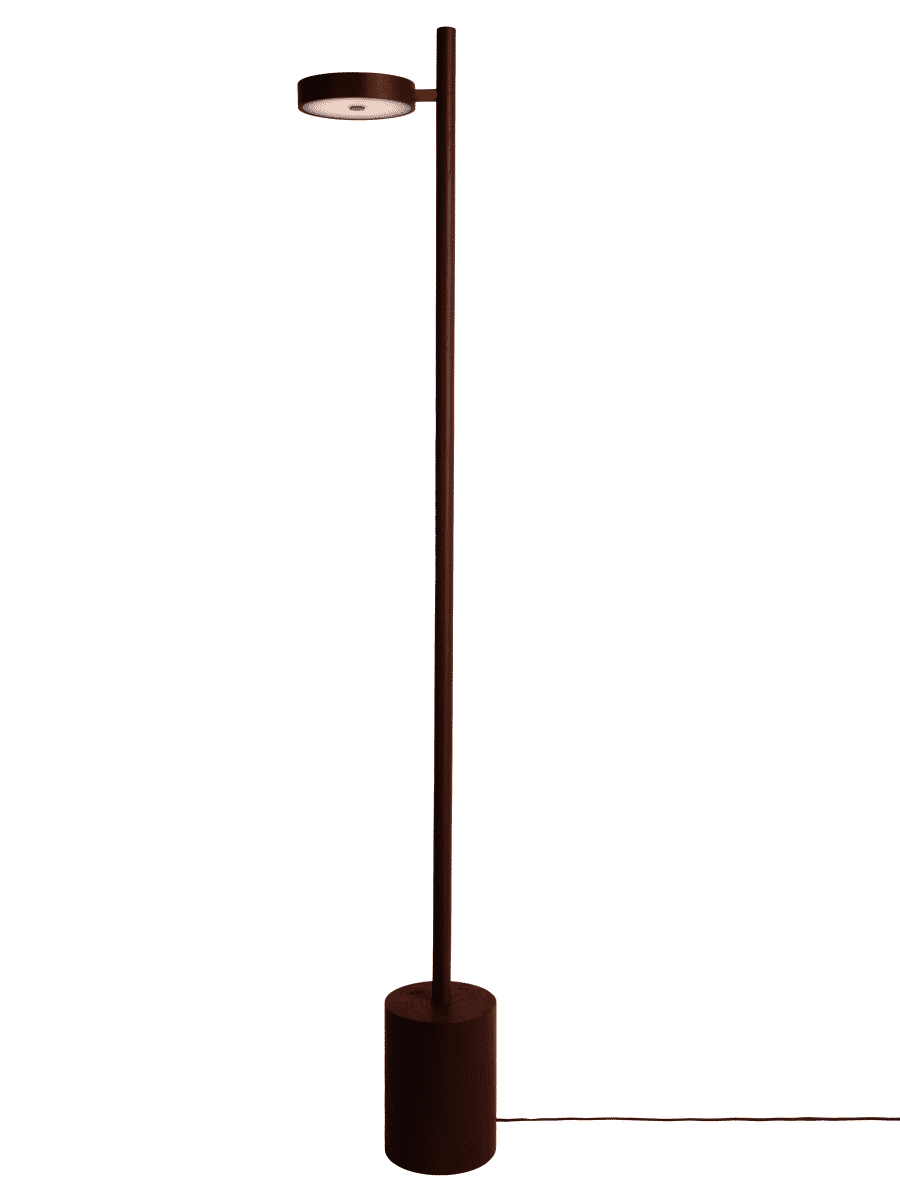 GOOD&MOJO Vloerlamp 'Okinawa' Essenhout, 146cm, kleur Bruin