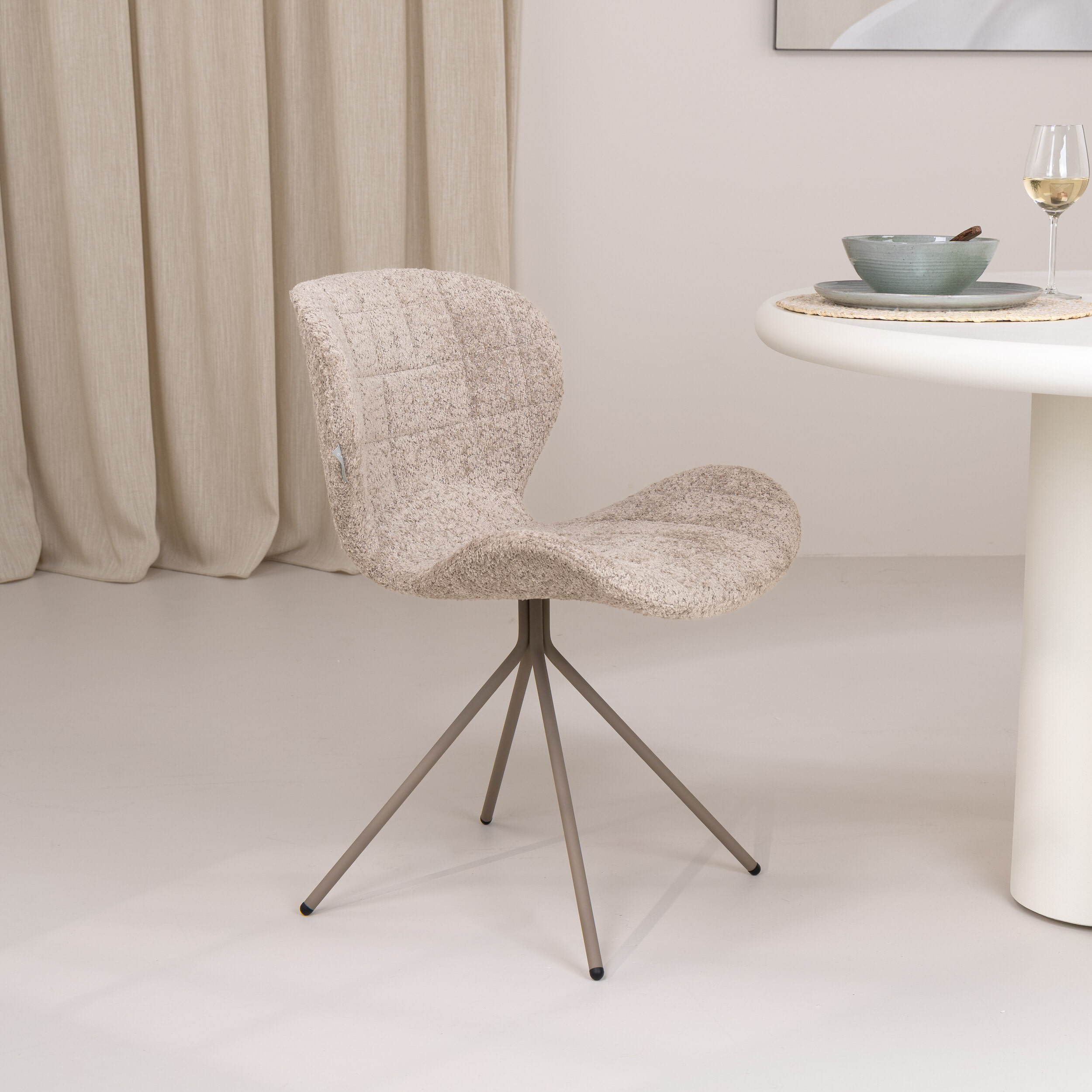 Zuiver Eetkamerstoel 'OMG' Chenille