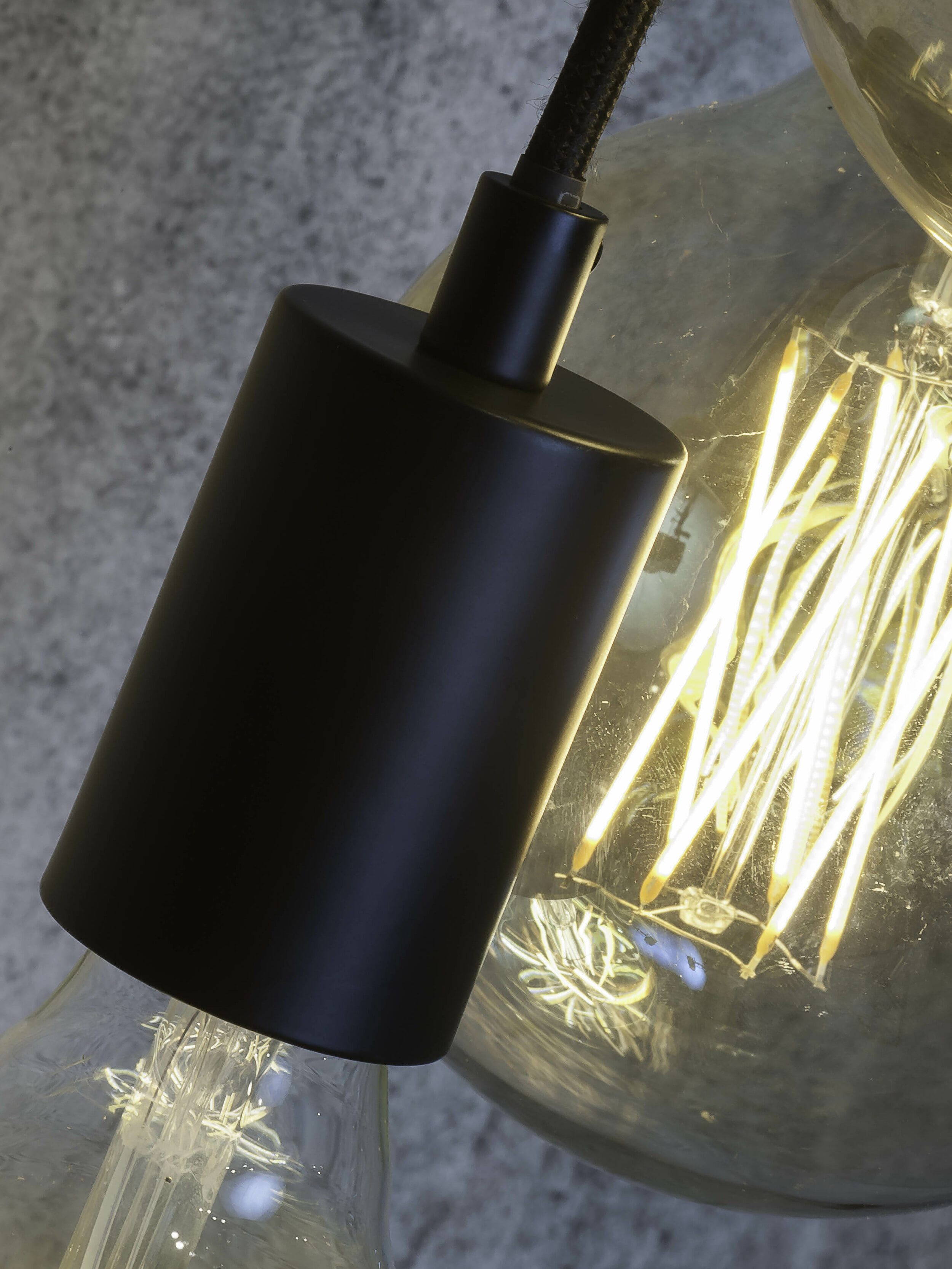 its about RoMi Hanglamp 'Oslo' 3-lamps, kleur Zwart