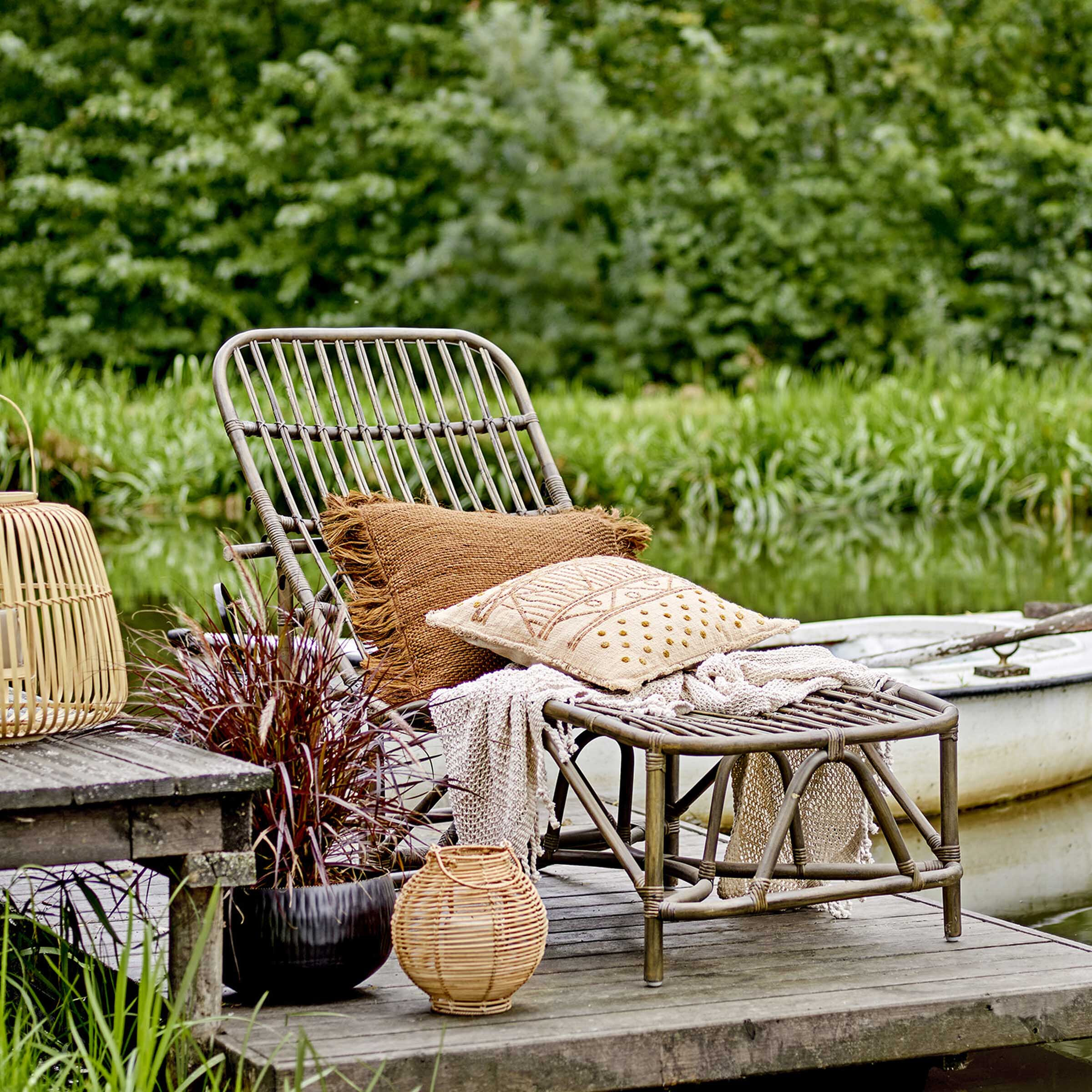 Bloomingville Outdoor Fauteuil Dione Rotan - Bruin
