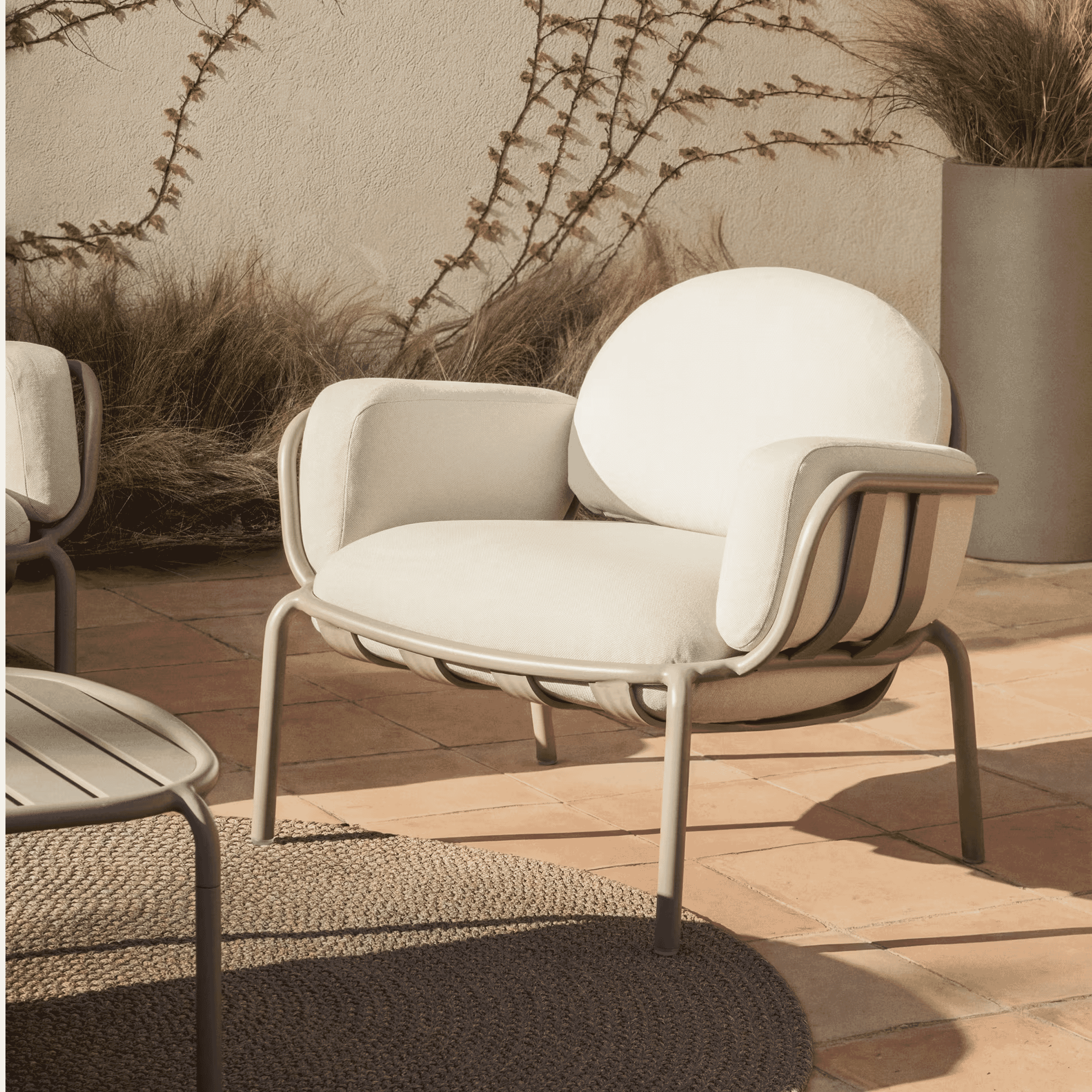 Kave Home Outdoor Fauteuil 'Joncols' kleur Taupe