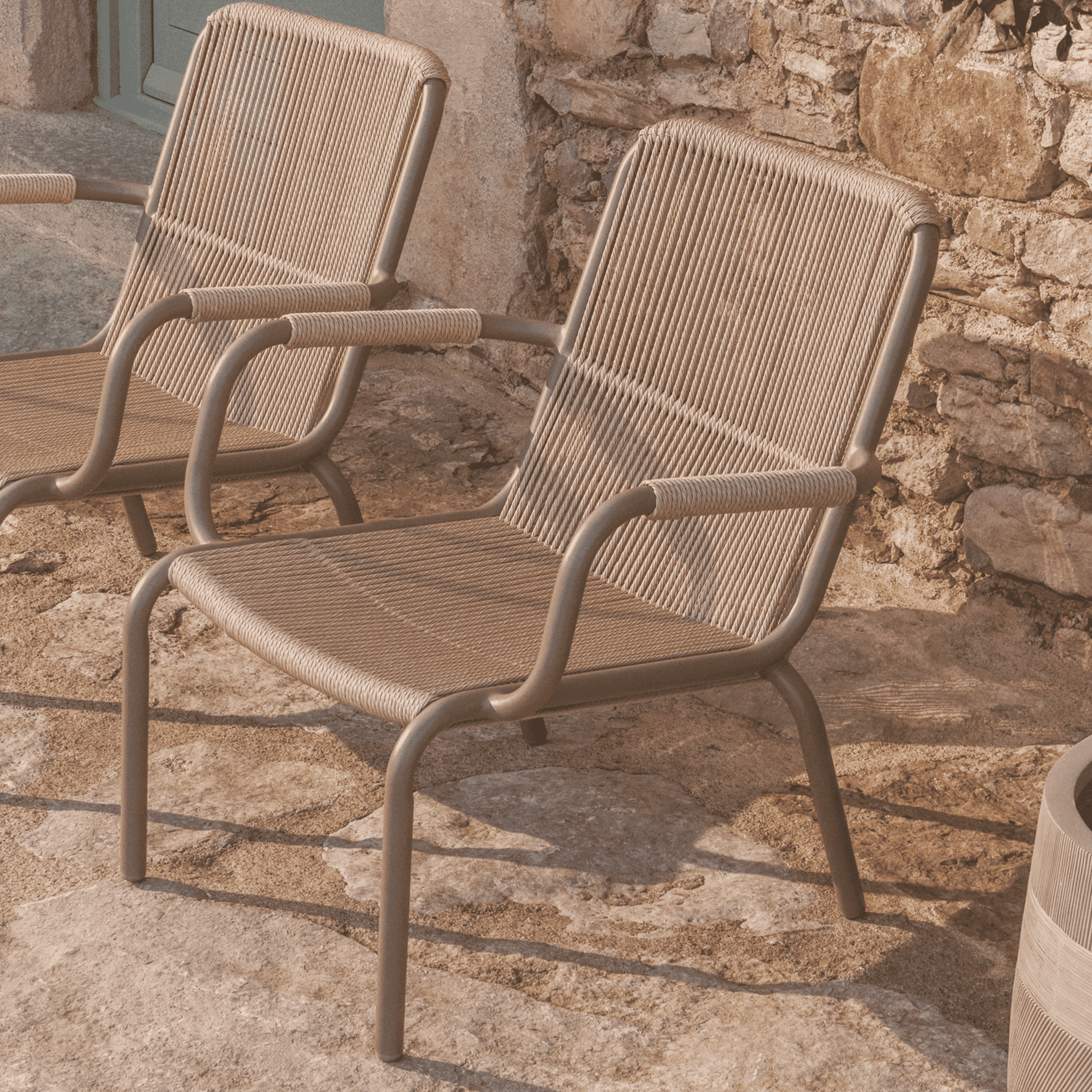 Kave Home Outdoor Fauteuil 'Salis' Gevlochten touw
