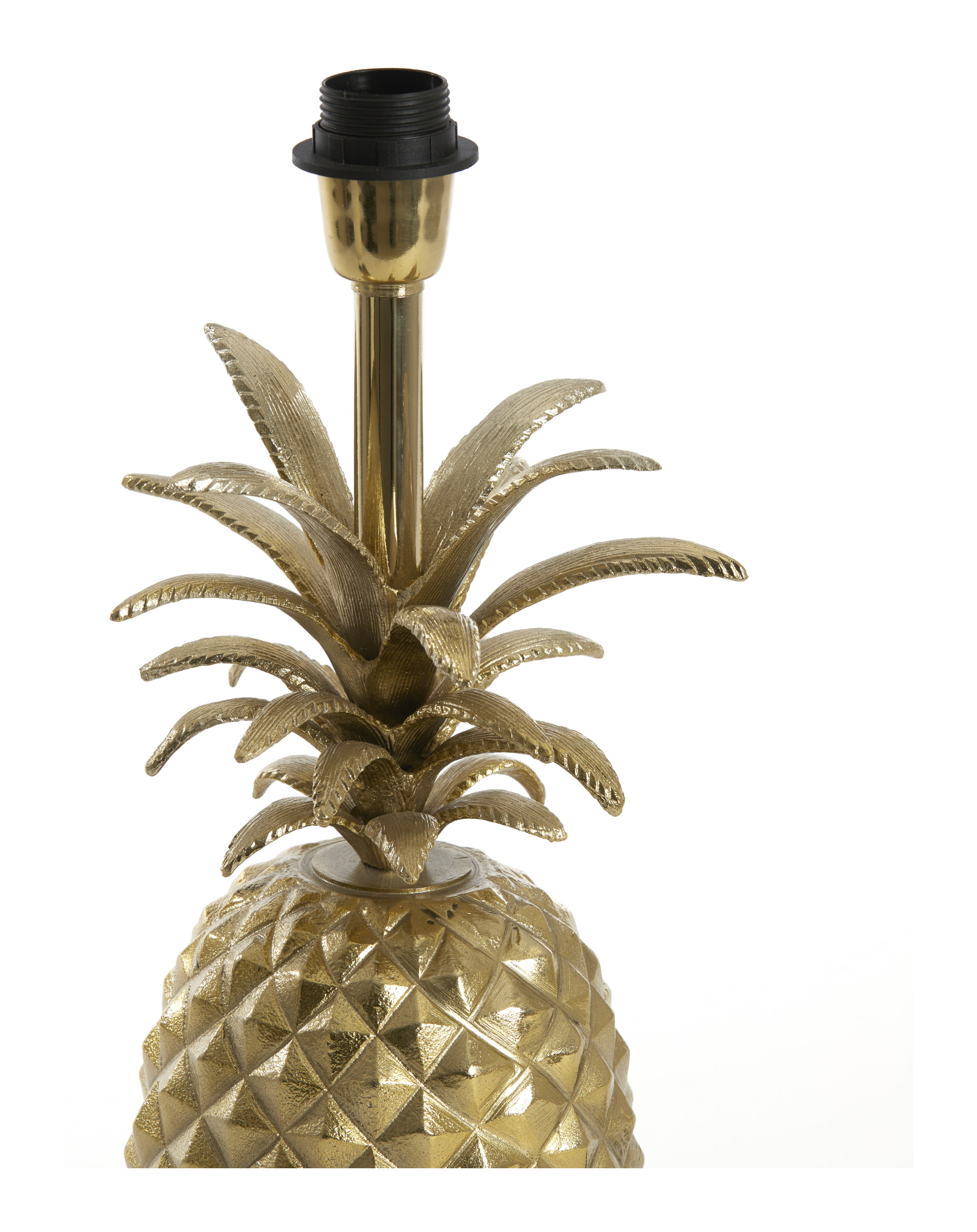 Light & Living Tafellamp 'Pineapple' 42cm, kleur Goud (excl. kap)