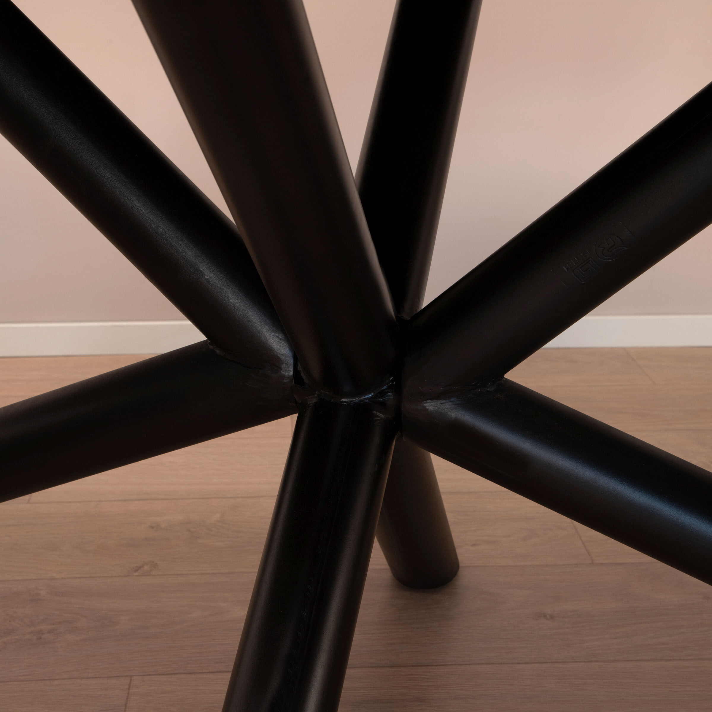 Sohome Ovale Eettafel 'Joshua' Mangohout, 200 x 100cm, kleur Zwart