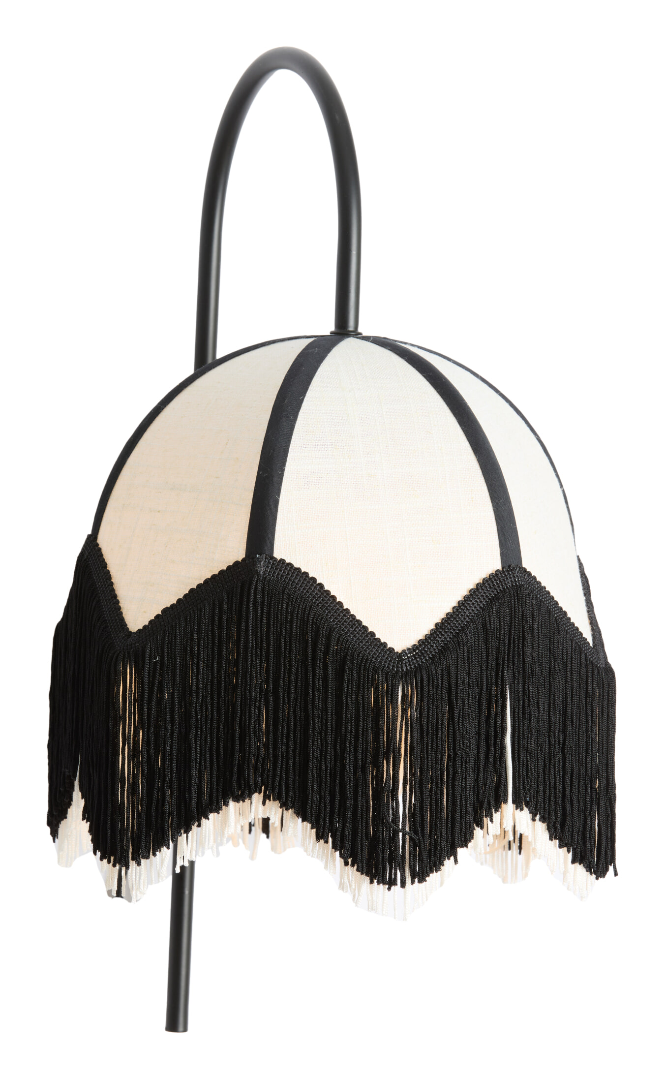 Light & Living Wandlamp 'Sulina' Linnen, kleur Wit/Zwart