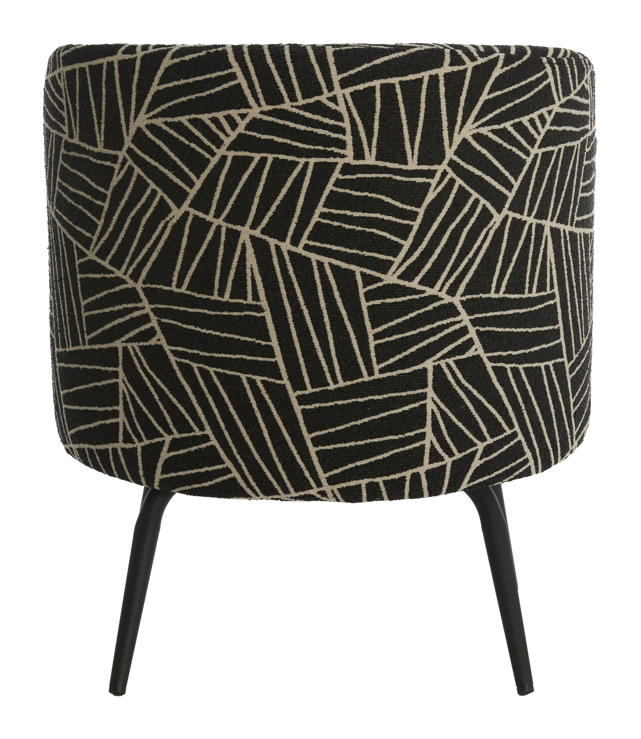 Light & Living Fauteuil 'Dieyda' kleur Zwart/Wit