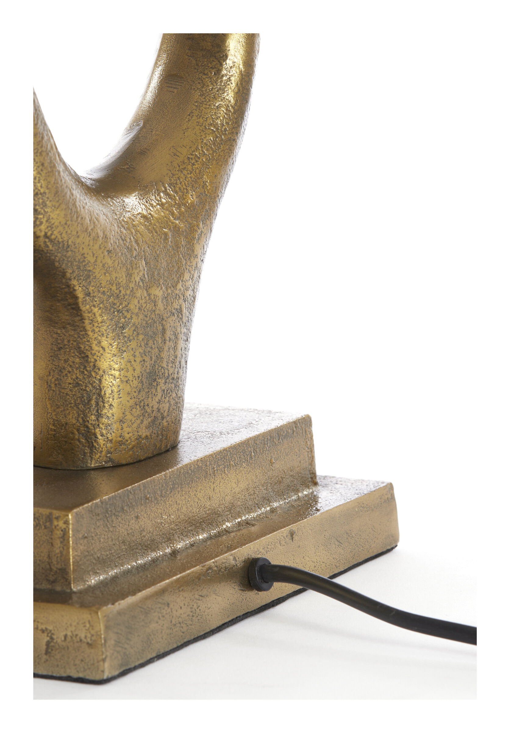 Light & Living Tafellamp 'Gavi' 2-Lamps, kleur Antiek Brons (excl. kap)