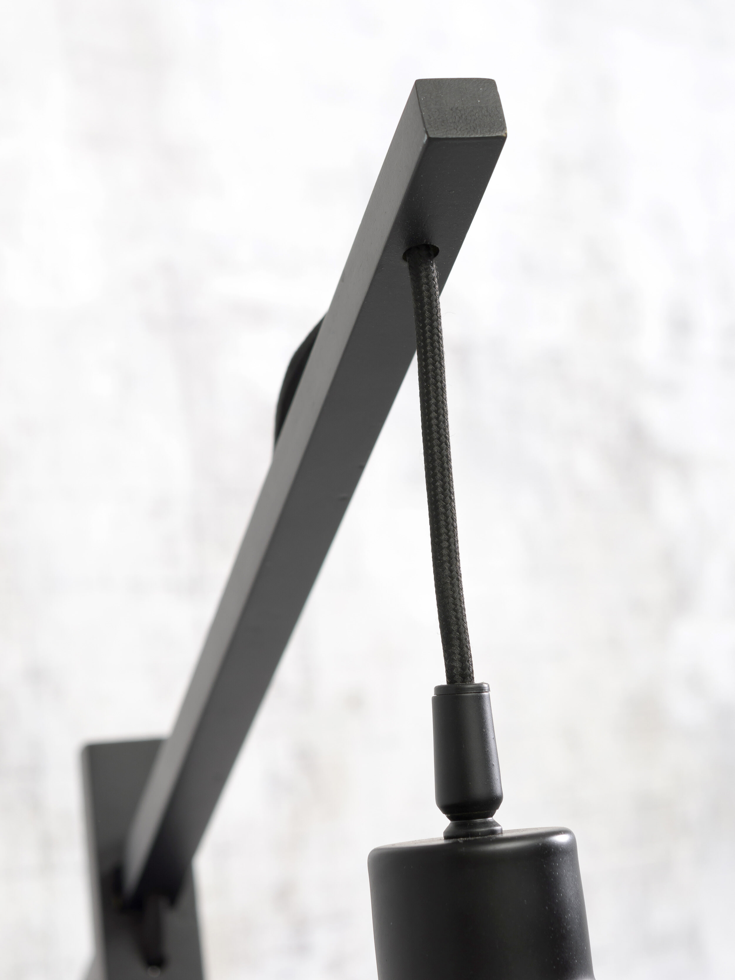 GOOD&MOJO Vloerlamp 'Palawan' Bamboe, 176cm, kleur Zwart/Naturel