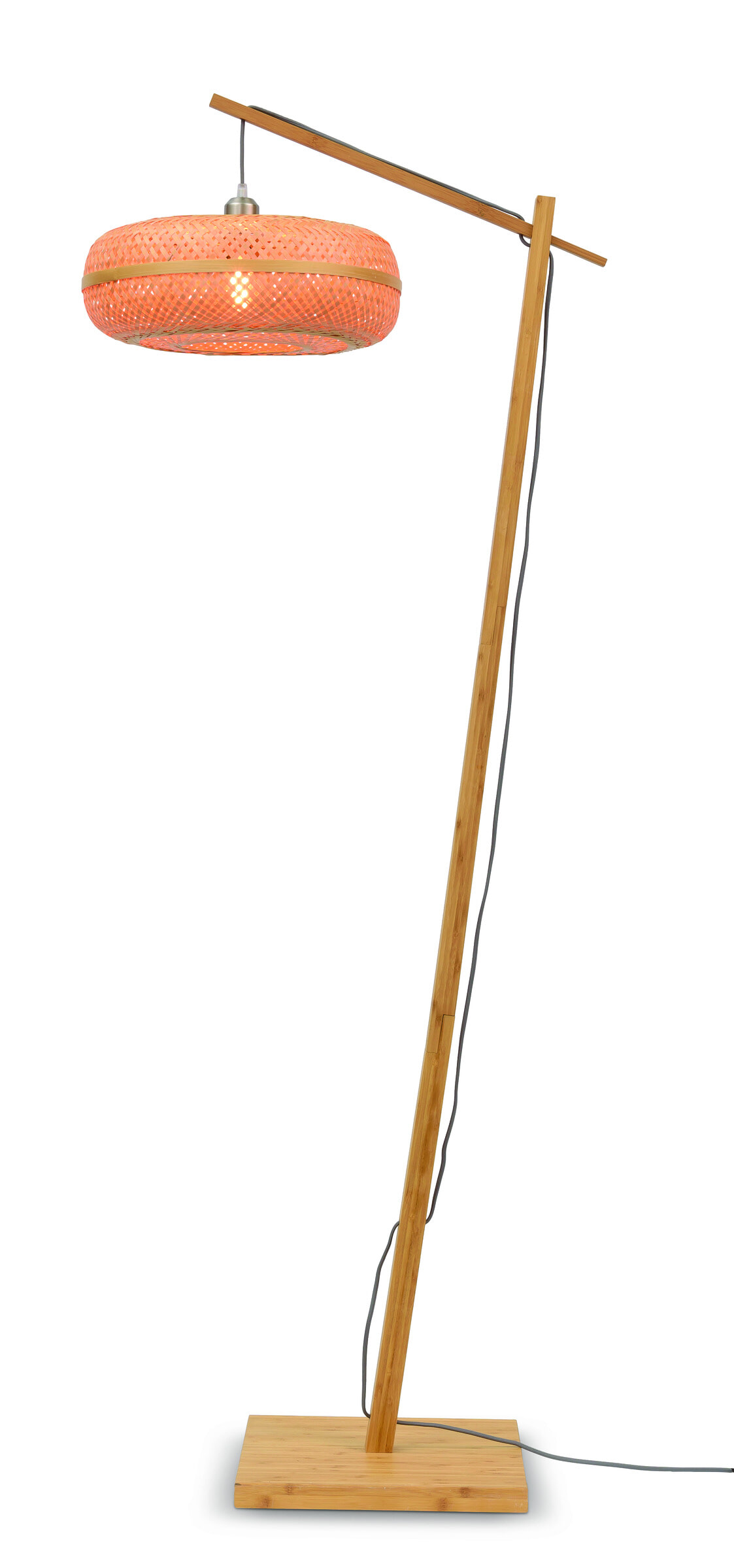 GOOD&MOJO Vloerlamp 'Palawan' Bamboe, 176cm, kleur Naturel