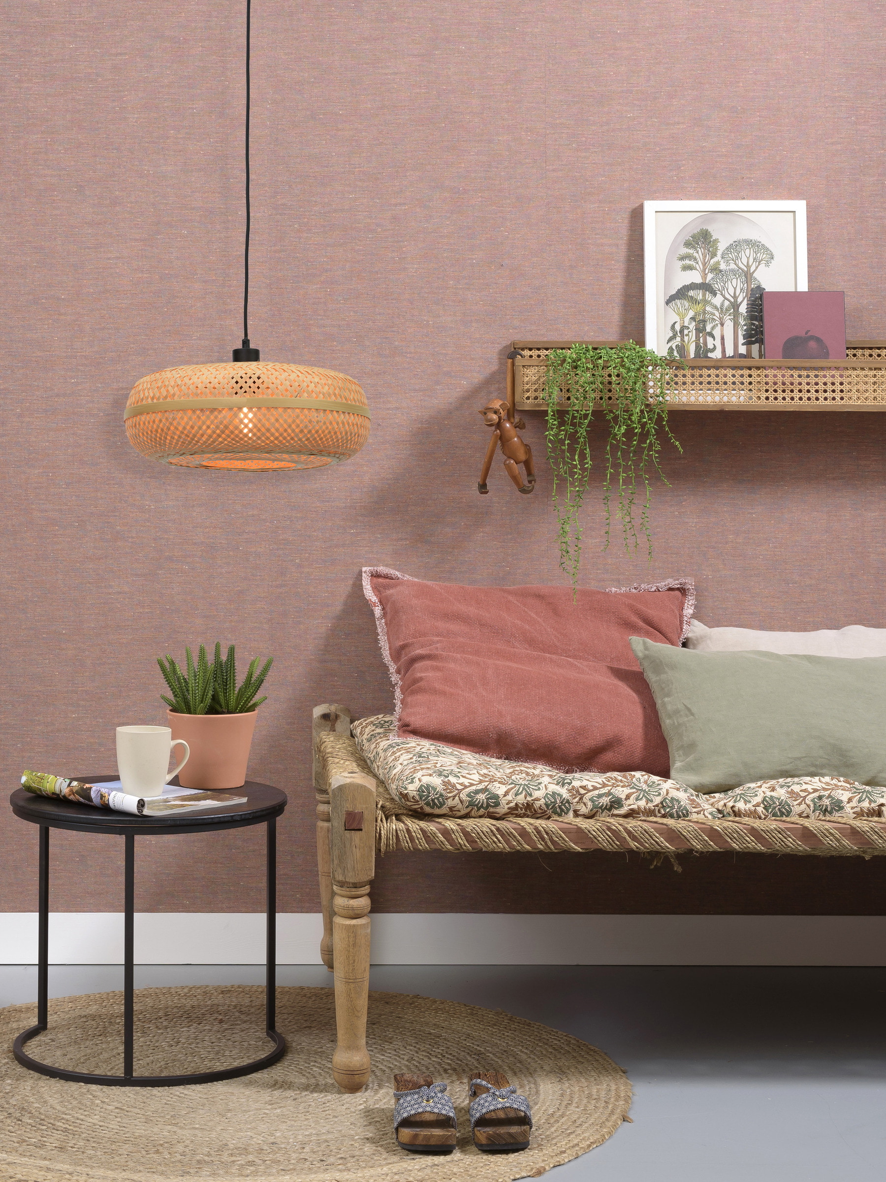 GOOD&MOJO Hanglamp 'Palawan' Small, Bamboe, kleur Naturel