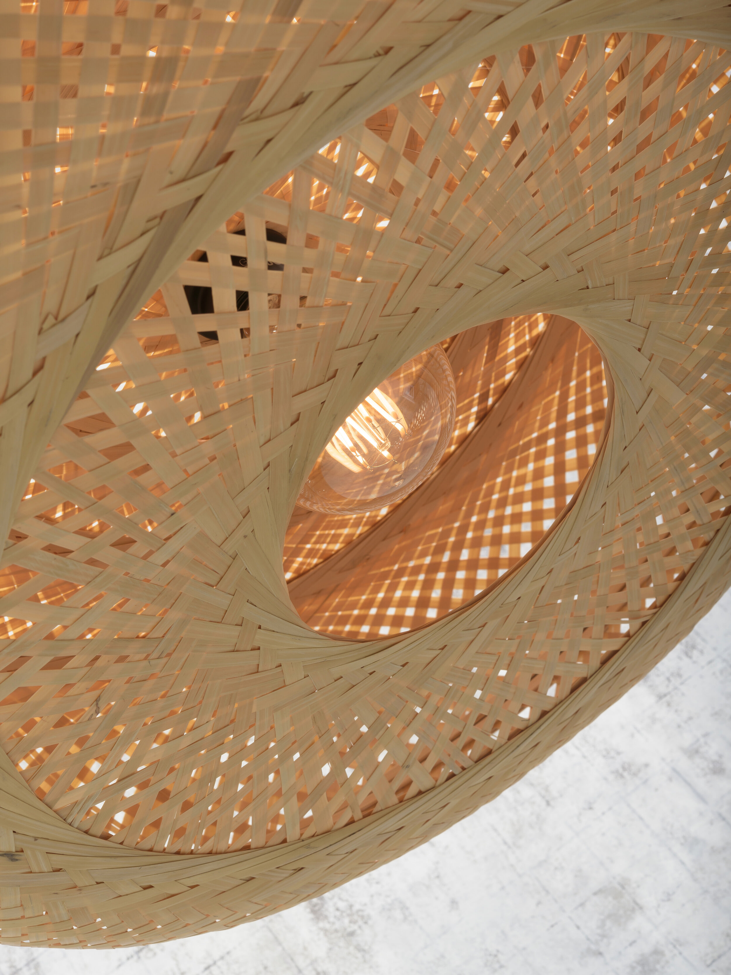 GOOD&MOJO Hanglamp 'Palawan' Large, Bamboe, kleur Naturel