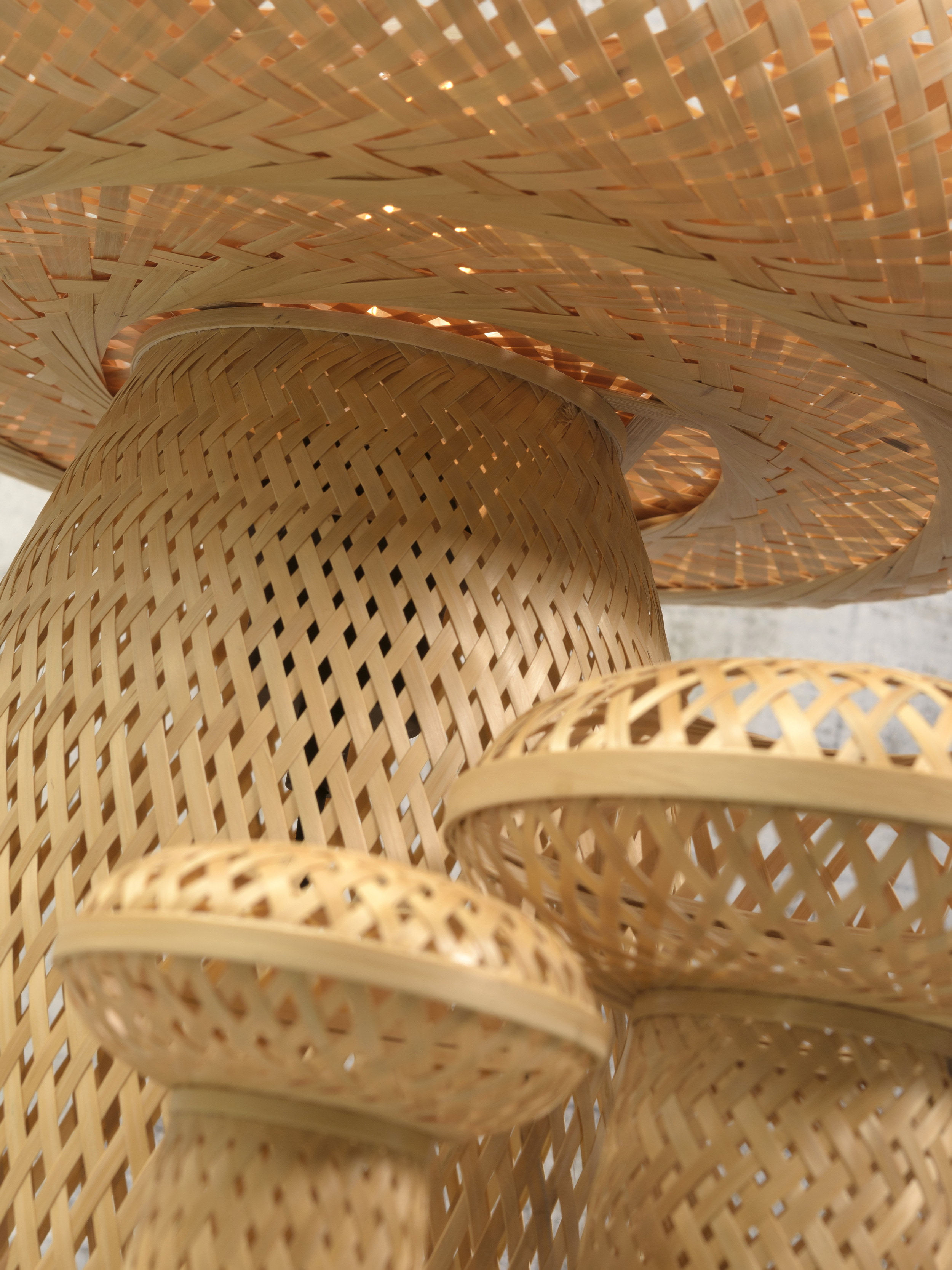 GOOD&MOJO Tafellamp 'Palawan' Bamboe, Set van 3 stuks