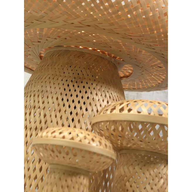 GOOD&MOJO Tafellamp 'Palawan' Bamboe, Set van 3 stuks