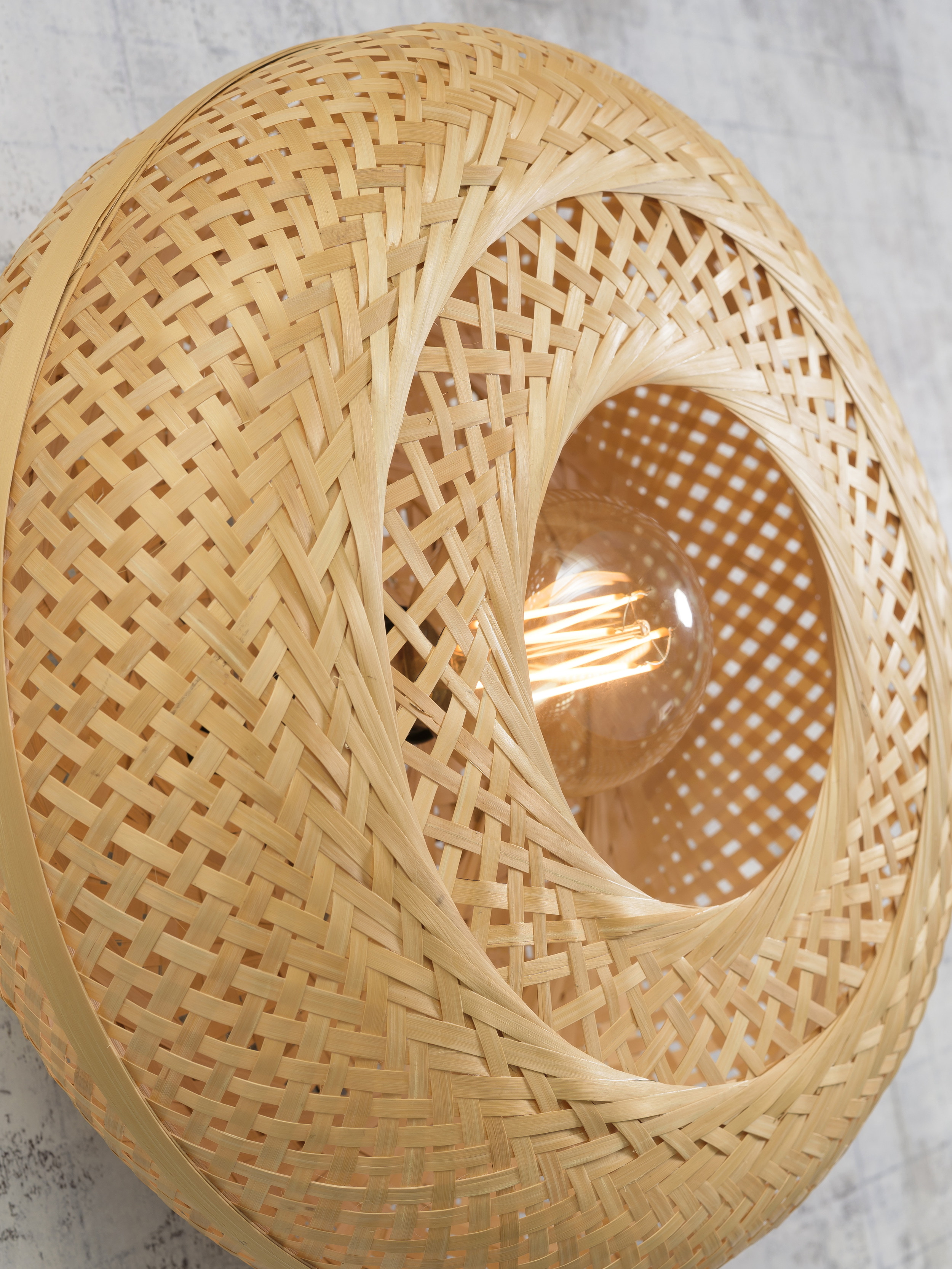GOOD&MOJO Wandlamp 'Palawan' 40cm, Bamboe, kleur Naturel