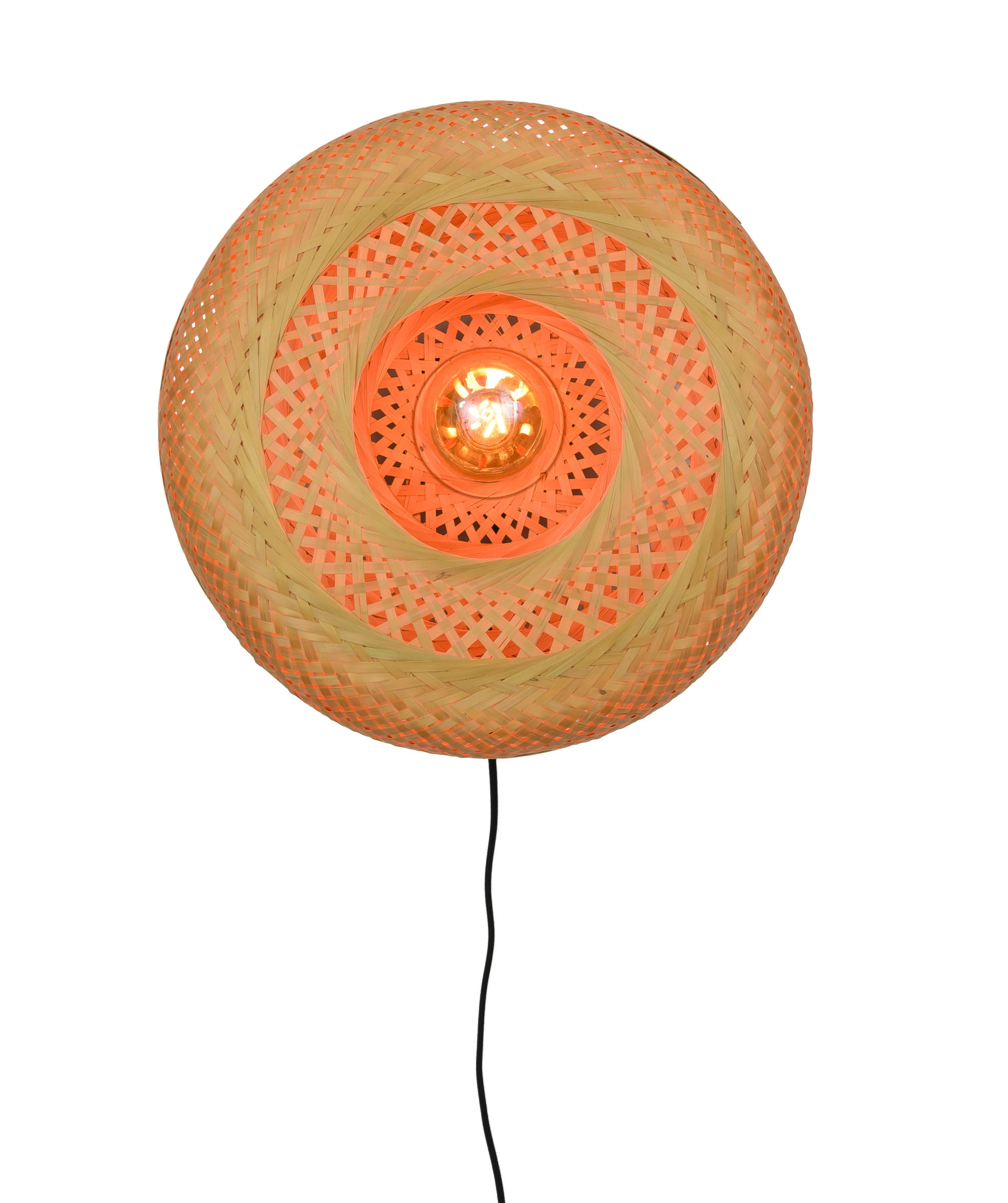 GOOD&MOJO Wandlamp 'Palawan' 40cm, Bamboe, kleur Naturel