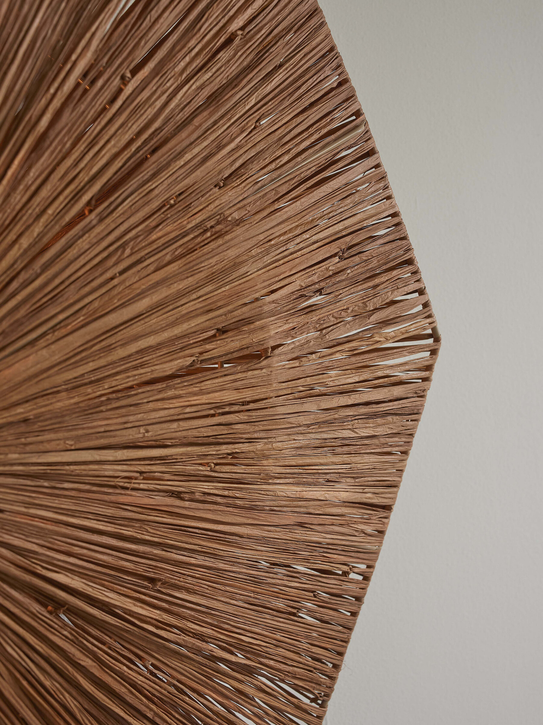 GOOD&MOJO Plafondlamp 'Panama' Raffia, 45cm, kleur Bruin