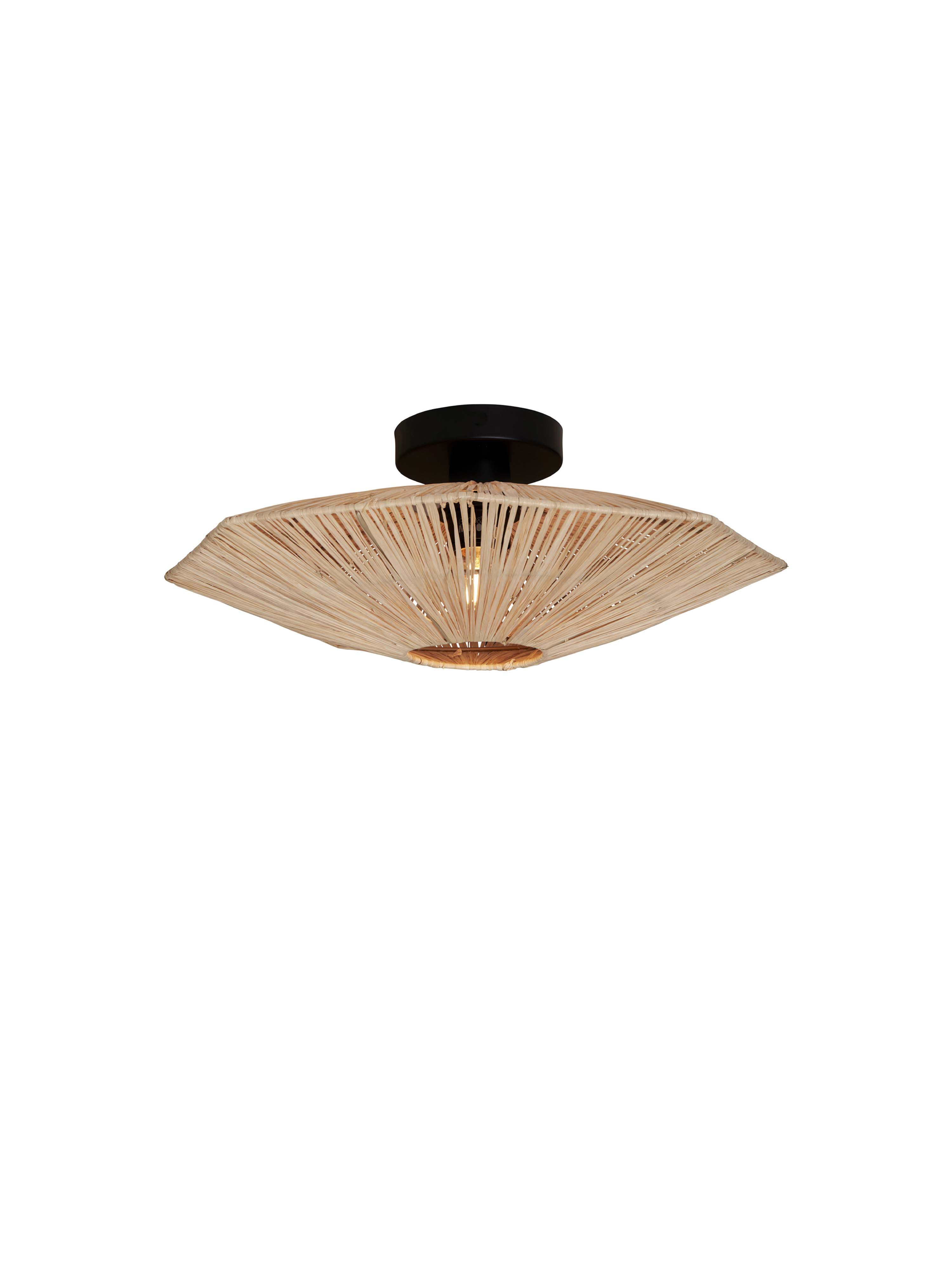 GOOD&MOJO Plafondlamp Panama Raffia, 45cm - Naturel