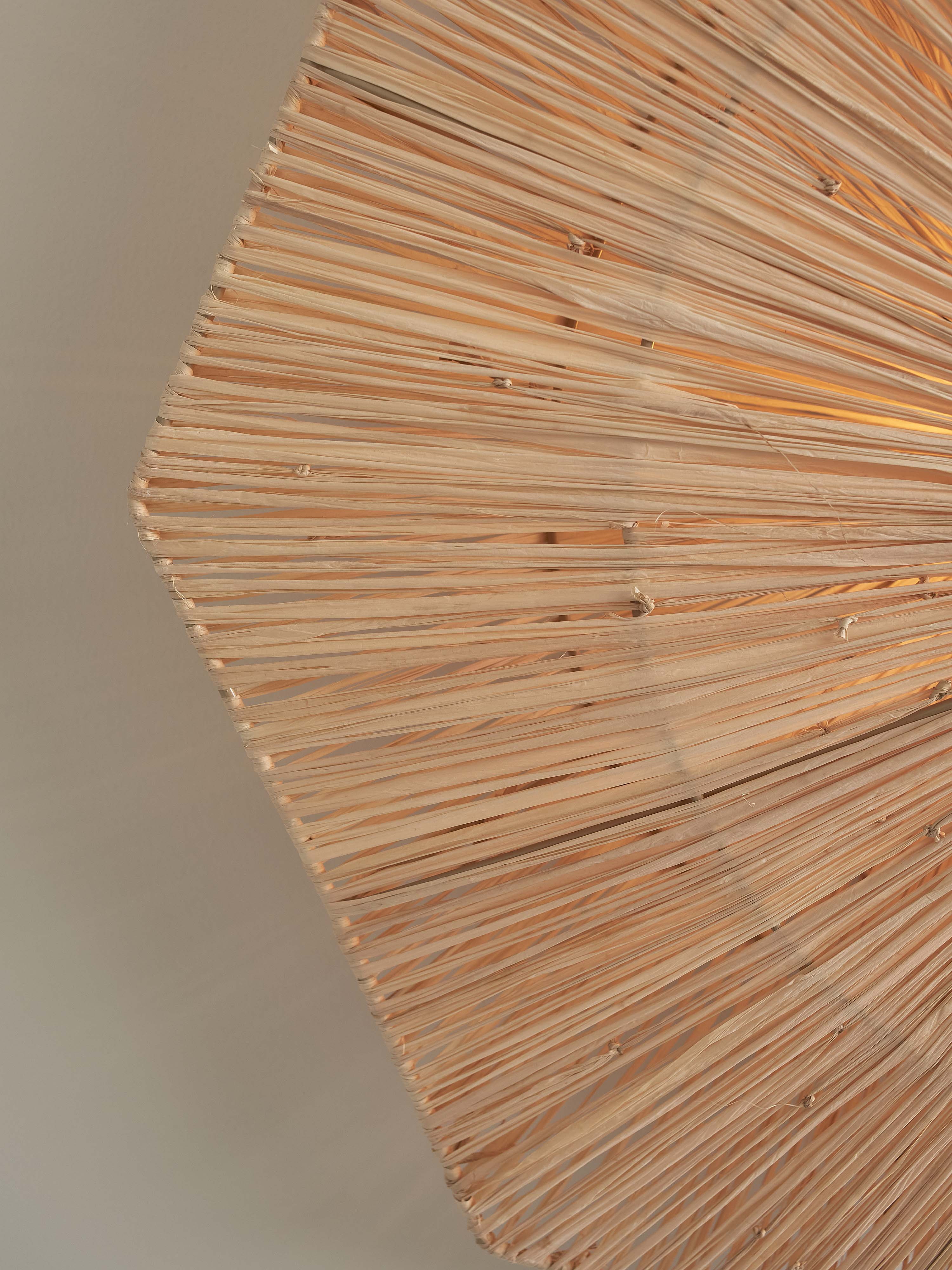 GOOD&MOJO Plafondlamp 'Panama' Raffia, 65cm, kleur Naturel