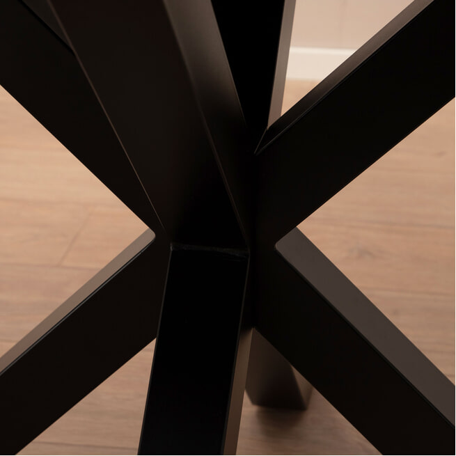 Sohome Ronde Eettafel 'Parker' Keramiek 120cm, kleur zwart