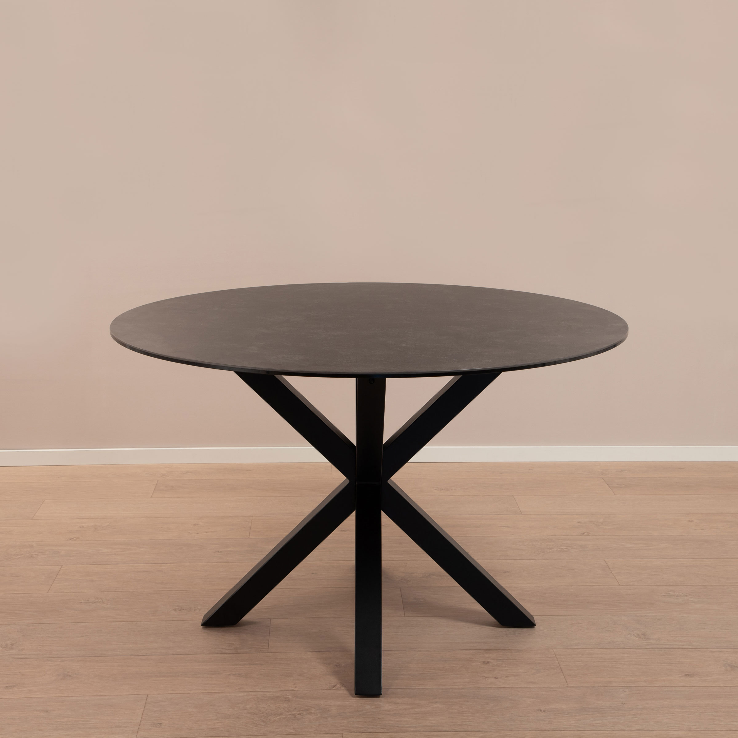 Sohome Ronde Eettafel 'Parker' Keramiek 120cm, kleur zwart
