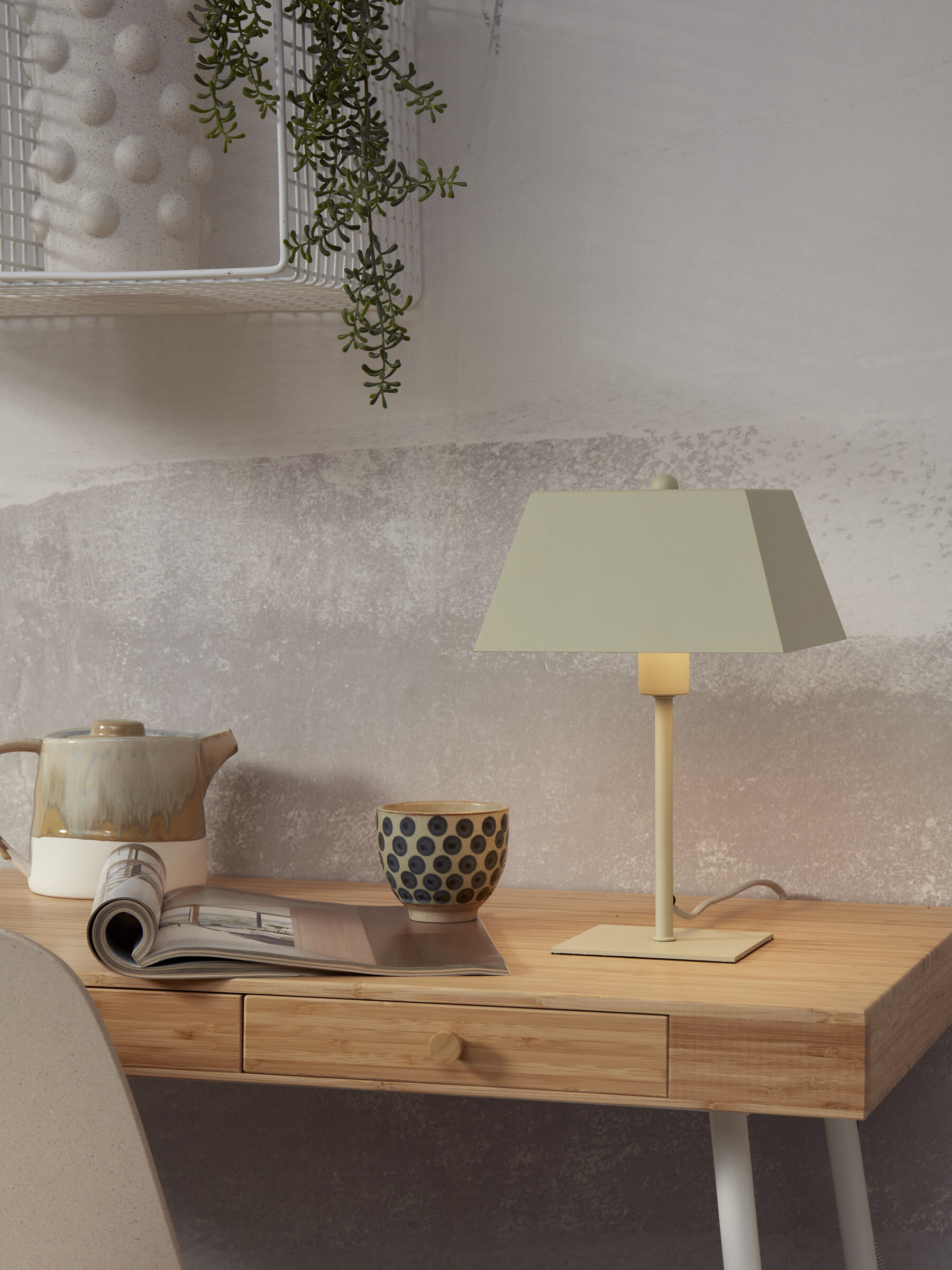 its about RoMi Tafellamp 'Perth' kleur Lichtgroen