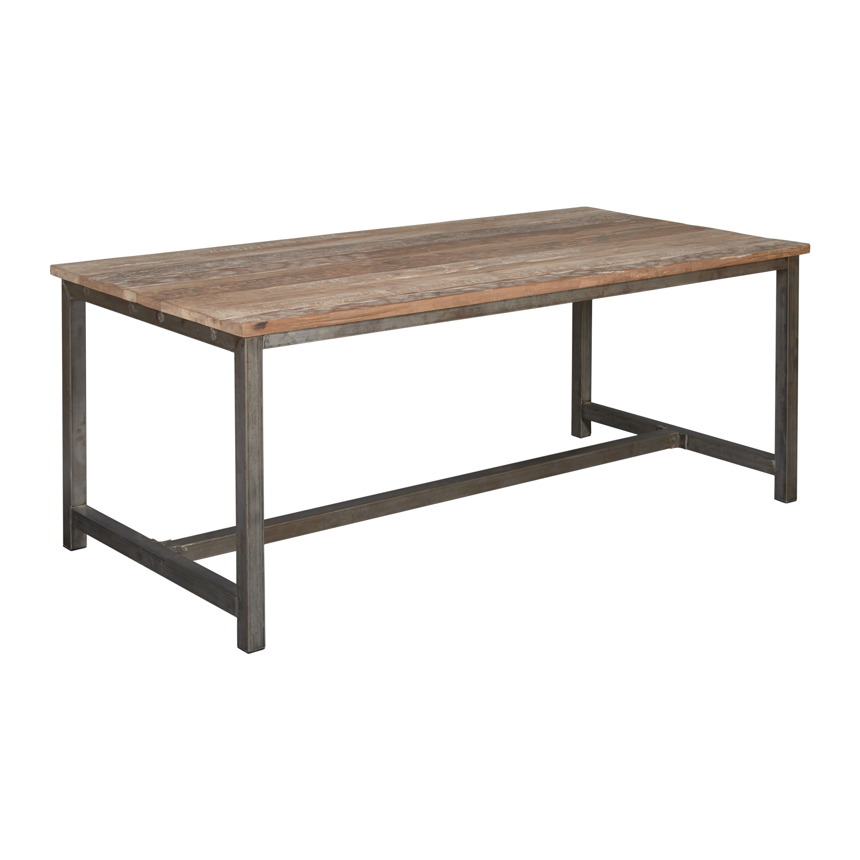 Tower Living Industriële Eettafel 'Venetië' Teak, maat 240 x 100cm