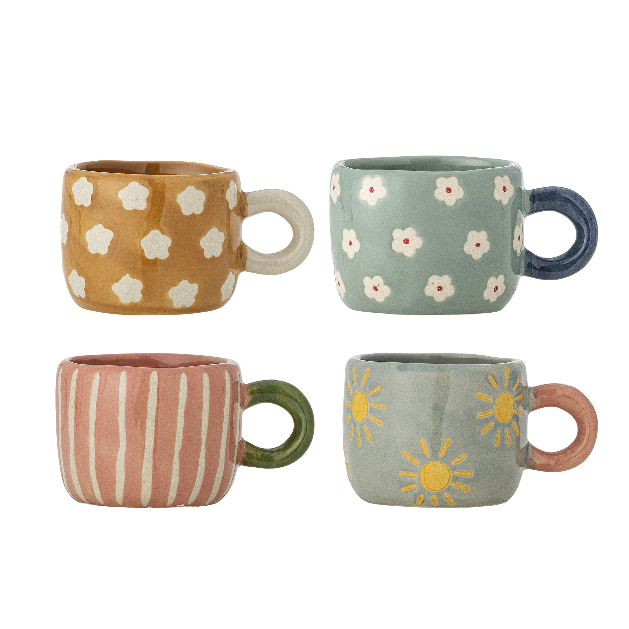 Bloomingville Mok Nini Set van 4 stuks - Meerkleurig