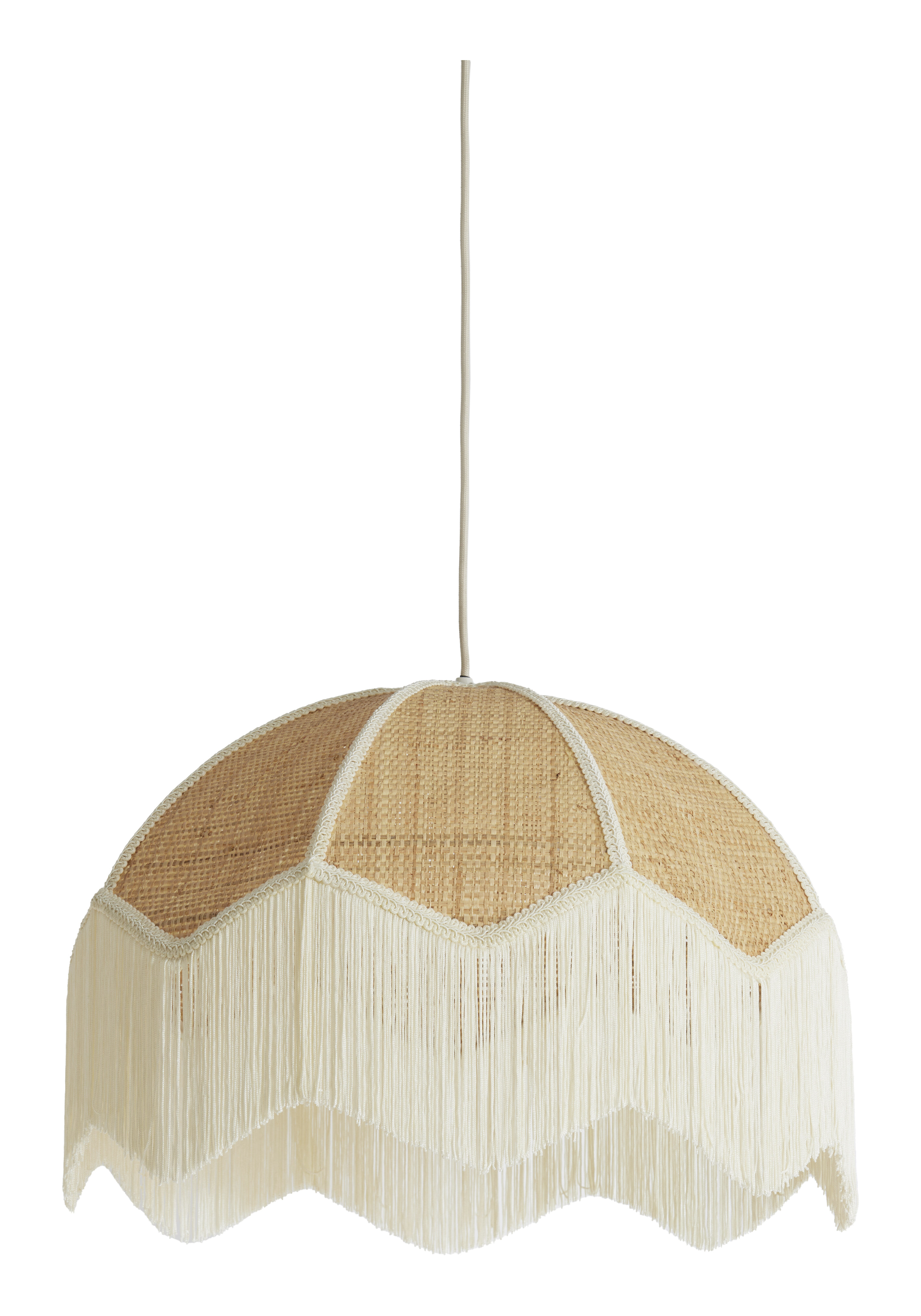 Light & Living Hanglamp Malacia Raffia, 50cm - Crème