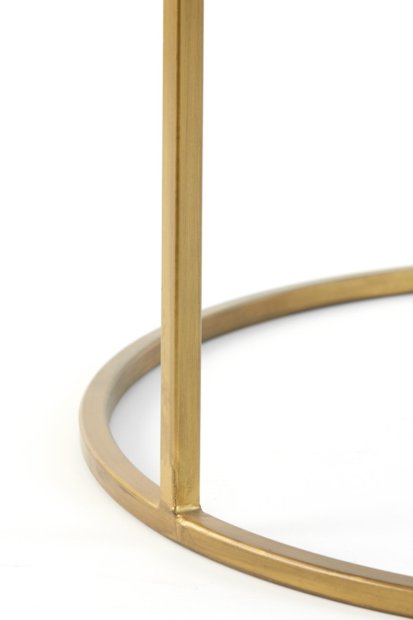 Light & Living Salontafel 'Duarte' Set van 2 stuks, kleur Goud/Smoke