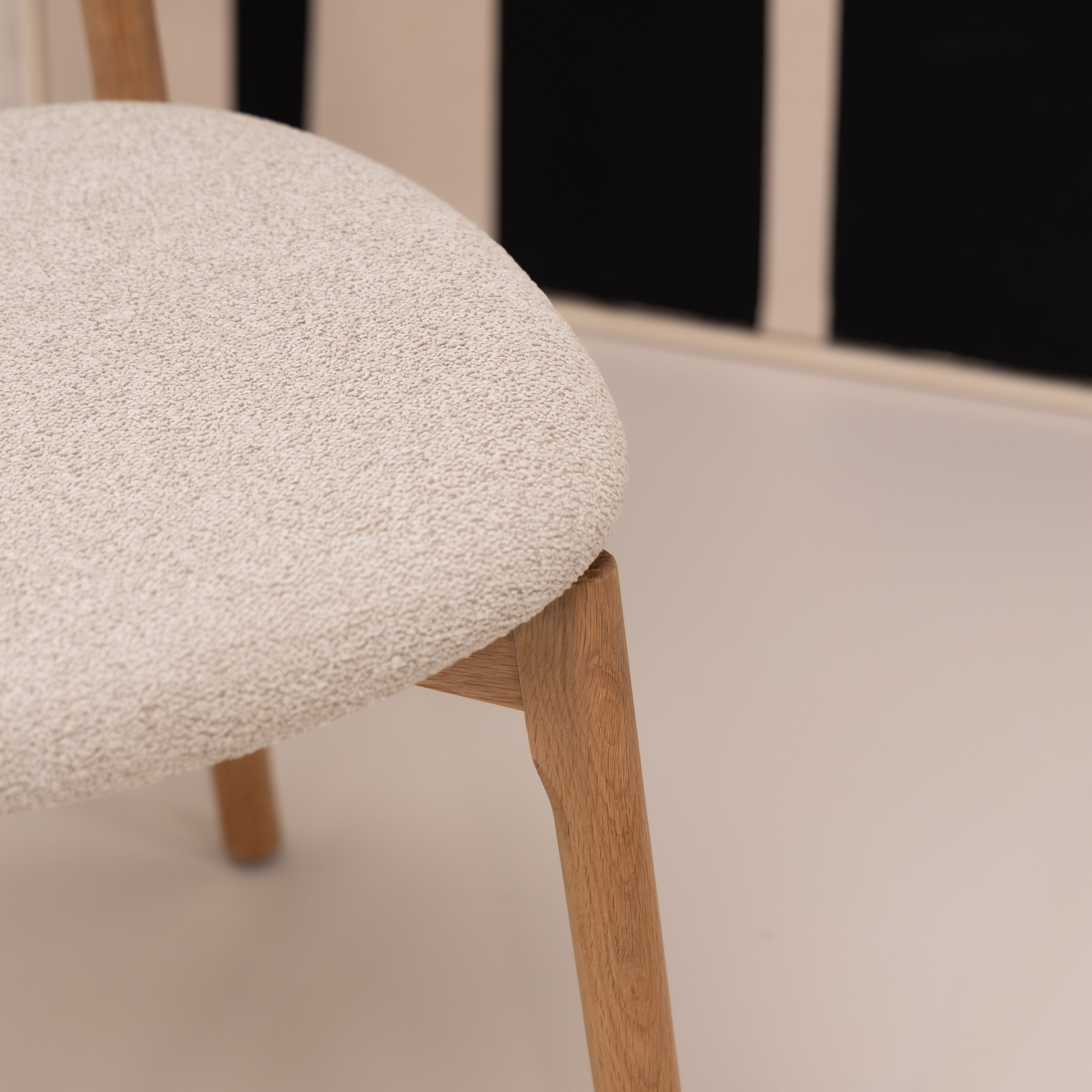 Tower Living Eetkamerstoel 'Pimonte' Bouclé, kleur Beige