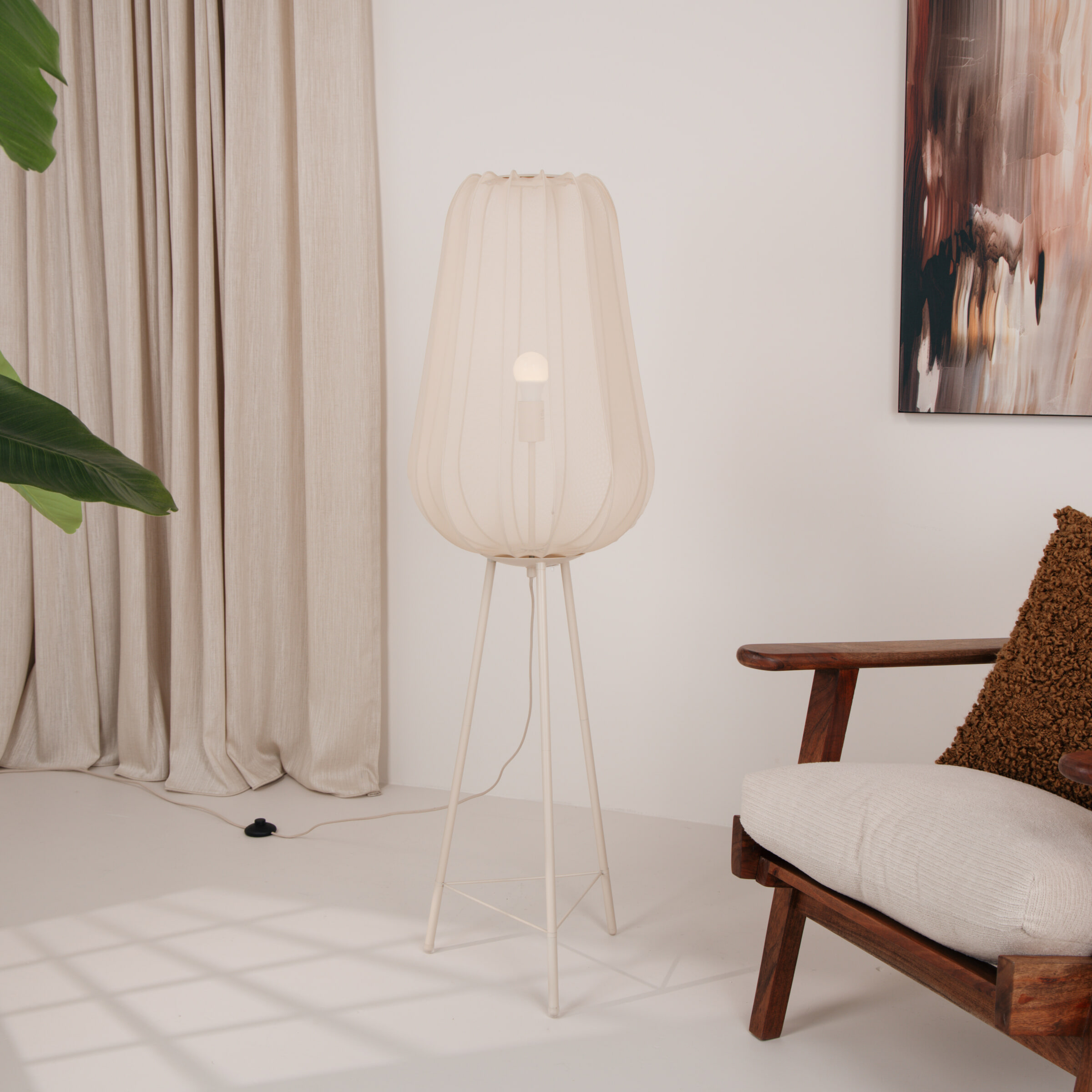 Light & Living Vloerlamp 'Plumeria' 132cm
