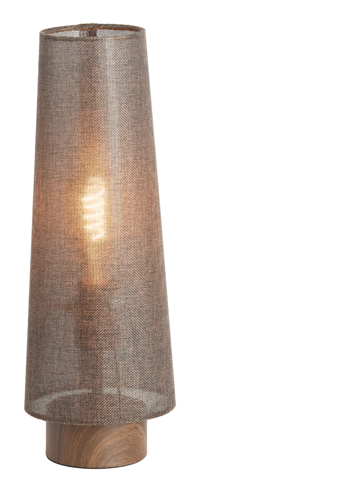 Light & Living Tafellamp 'Howie' 42cm, kleur Donkerbruin