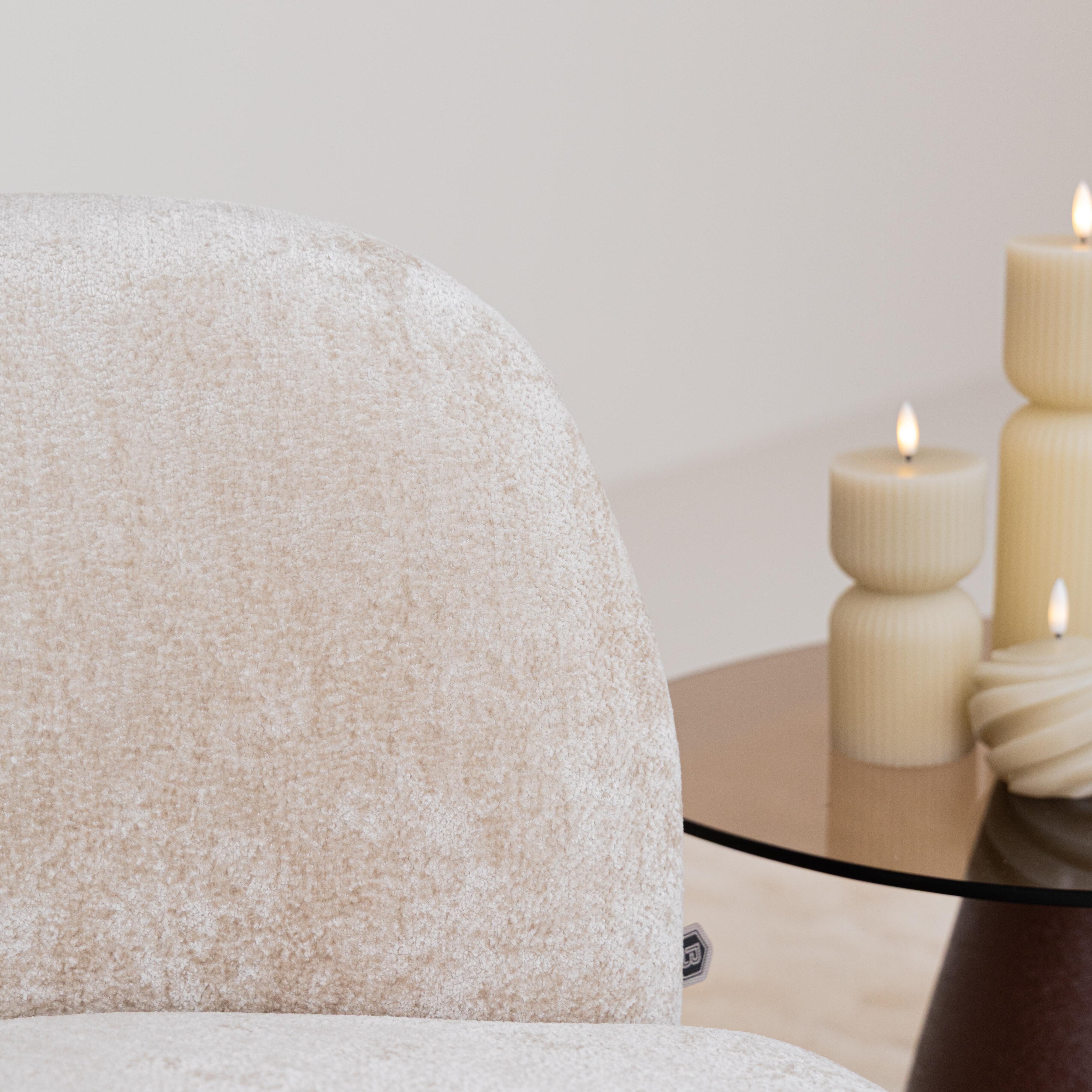 WOOOD Draaifauteuil 'Popular' Modulair, Chenille, kleur Naturel
