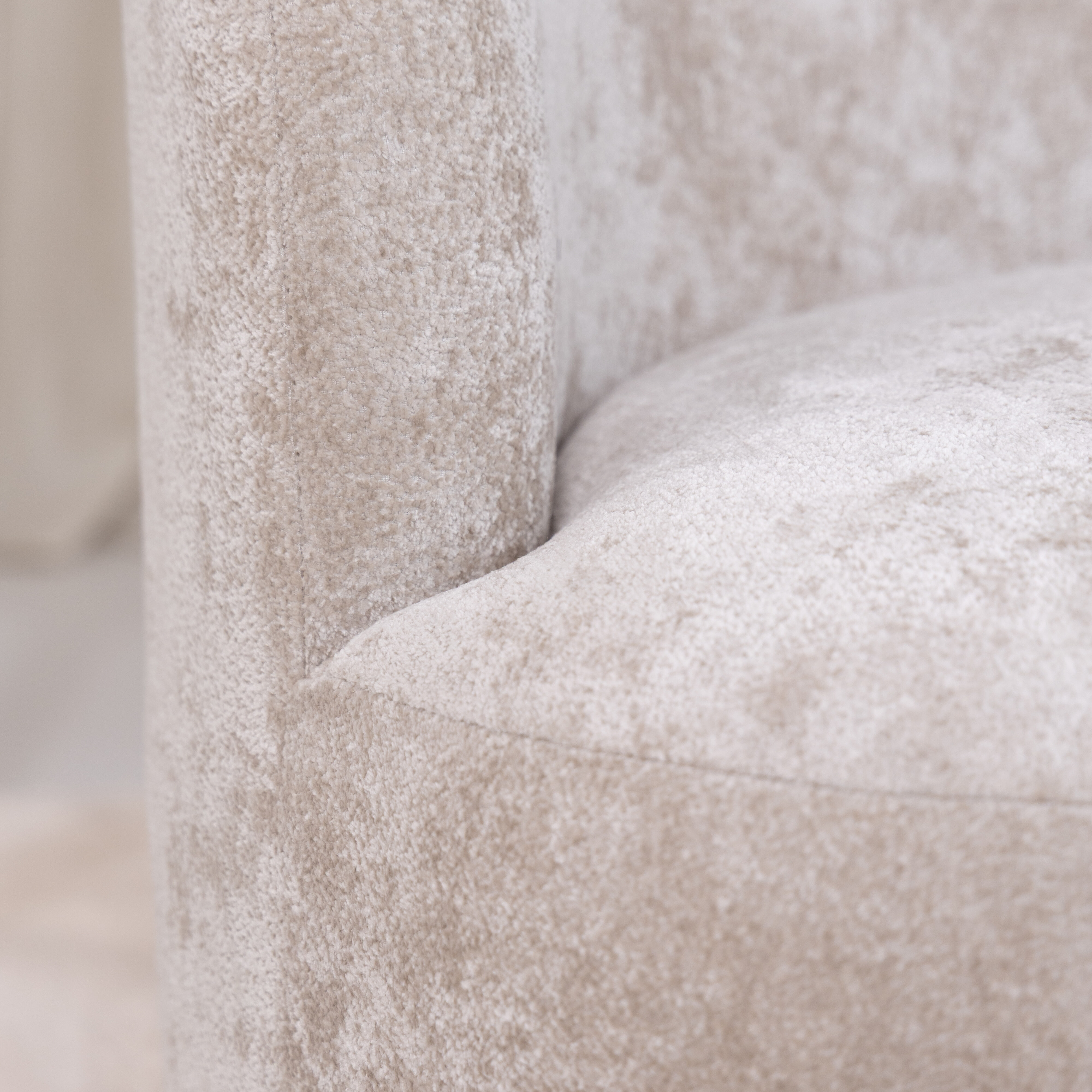 WOOOD Draaifauteuil 'Popular' Modulair, Chenille, kleur Naturel