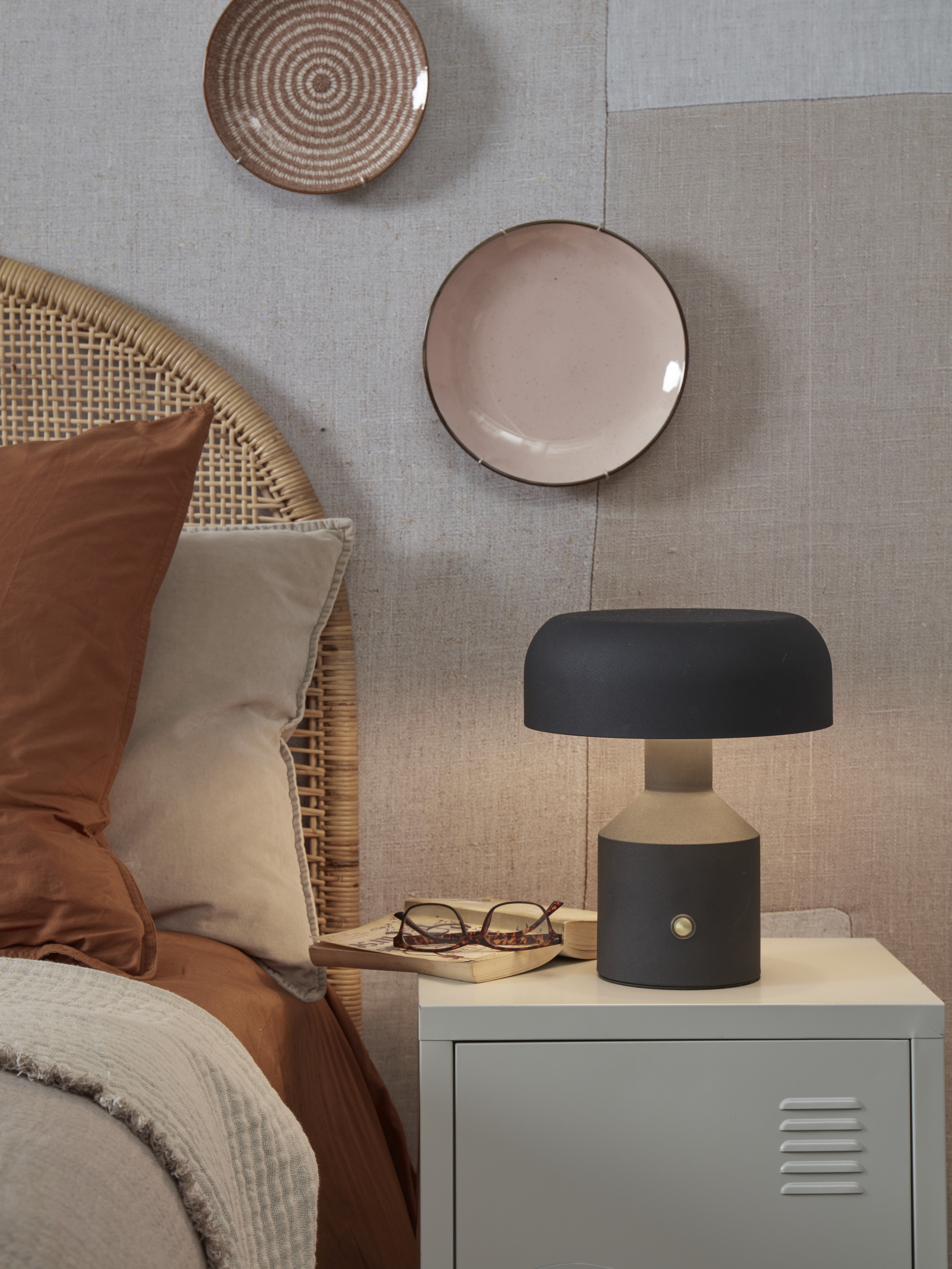 its about RoMi Tafellamp 'Porto' 29cm, kleur Zwart