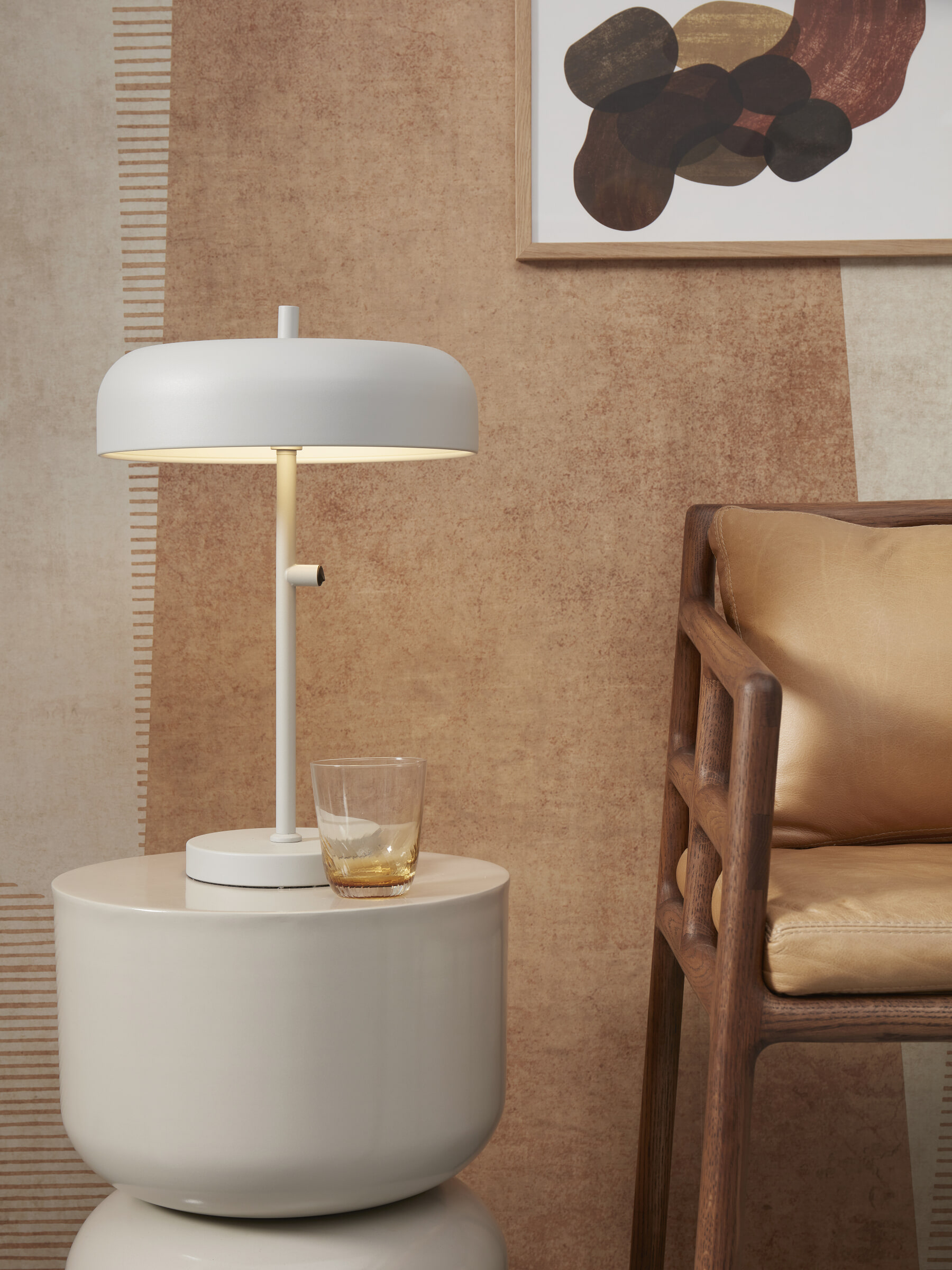 its about RoMi Tafellamp 'Porto' 45cm, kleur Lichtgrijs