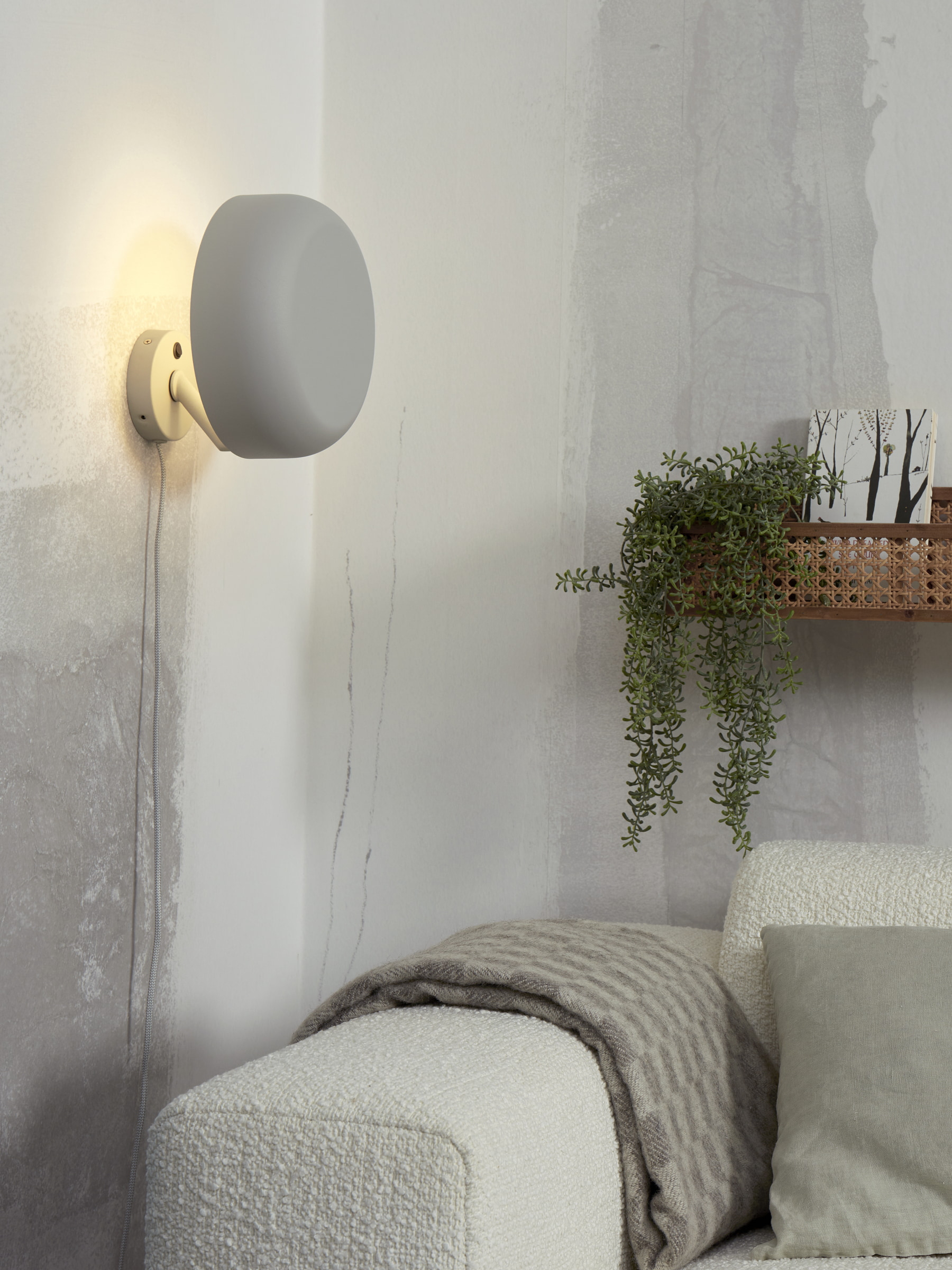 its about RoMi Wandlamp 'Porto' kleur Lichtgrijs