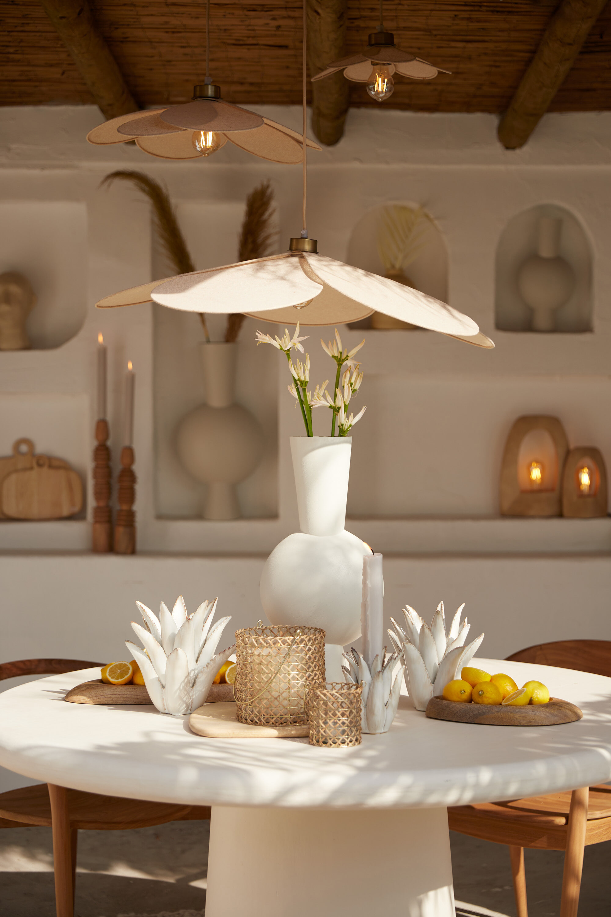 Light & Living Hanglamp 'Fyano' 46cm, kleur Zand