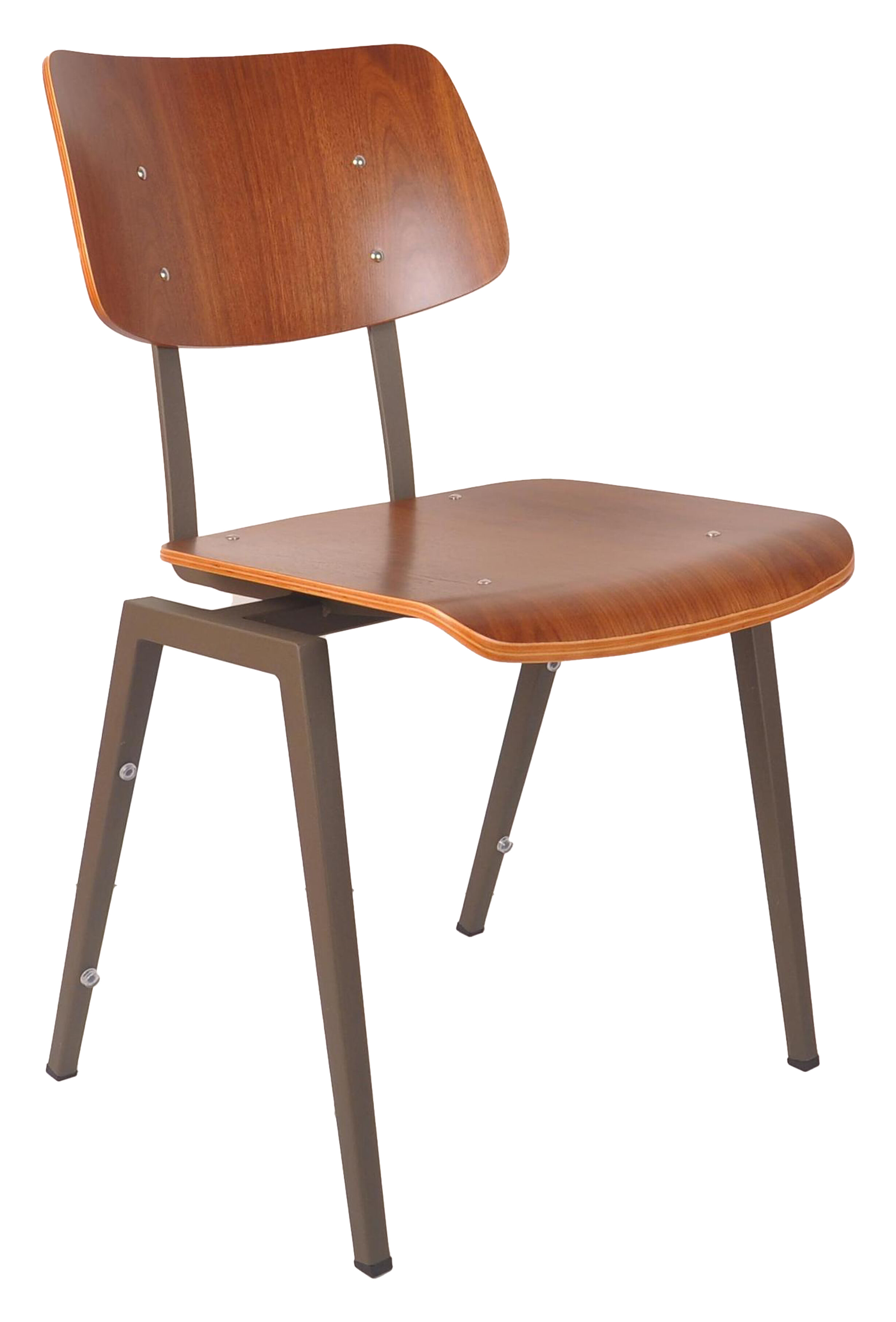 LABEL51 Eetkamerstoel 'Schoolstoel' Hout