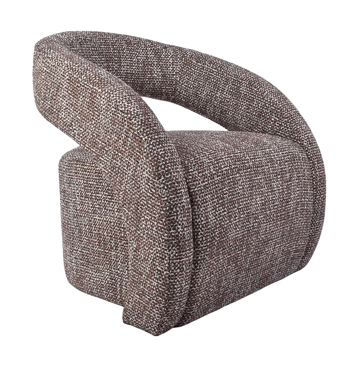 LABEL51 Organische Fauteuil Antibes Geweven stof - Cherry Chocolate