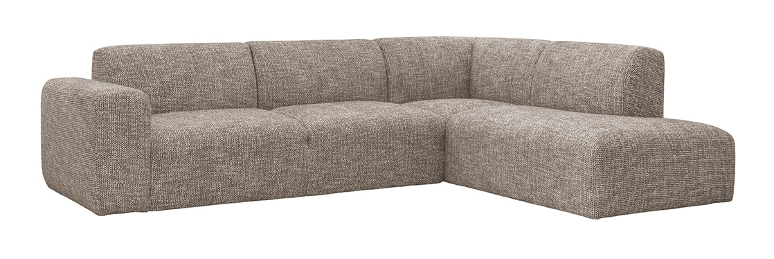 LABEL51 Hoekbank Verona Rechts, 291cm, Silencio-stof - Taupe