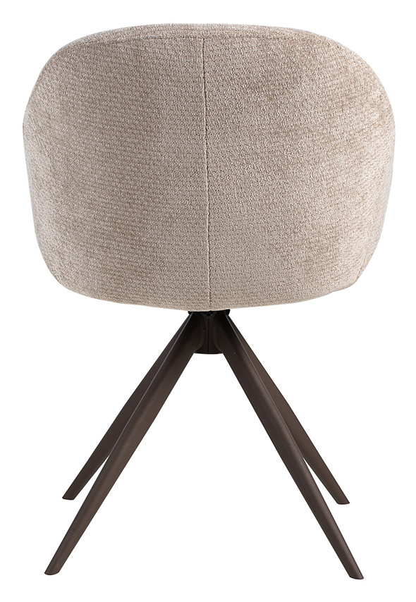 LABEL51 Eetkamerstoel 'Fiby' Elite stof, kleur Clay/Brons