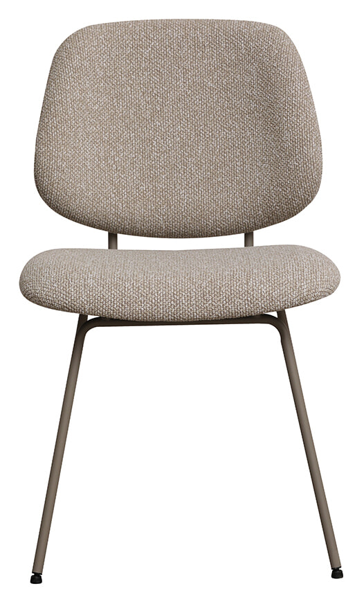 LABEL51 Eetkamerstoel Ravenna Boucl&eacute; - Naturel/Taupe