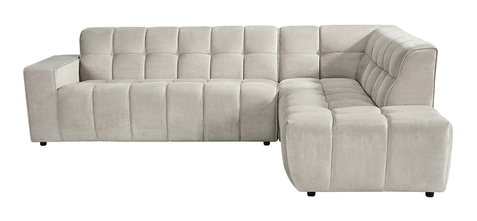 LABEL51 Hoekbank Valentino 290cm, Rechts, Cosmo stof - Naturel