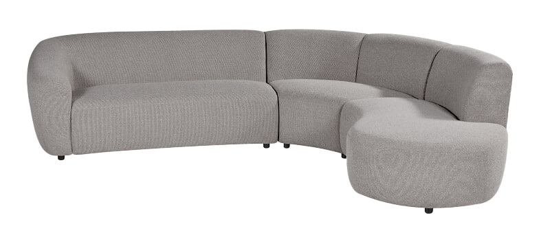 LABEL51 Hoekbank Florence Rechts, Bouclé - Mushroom
